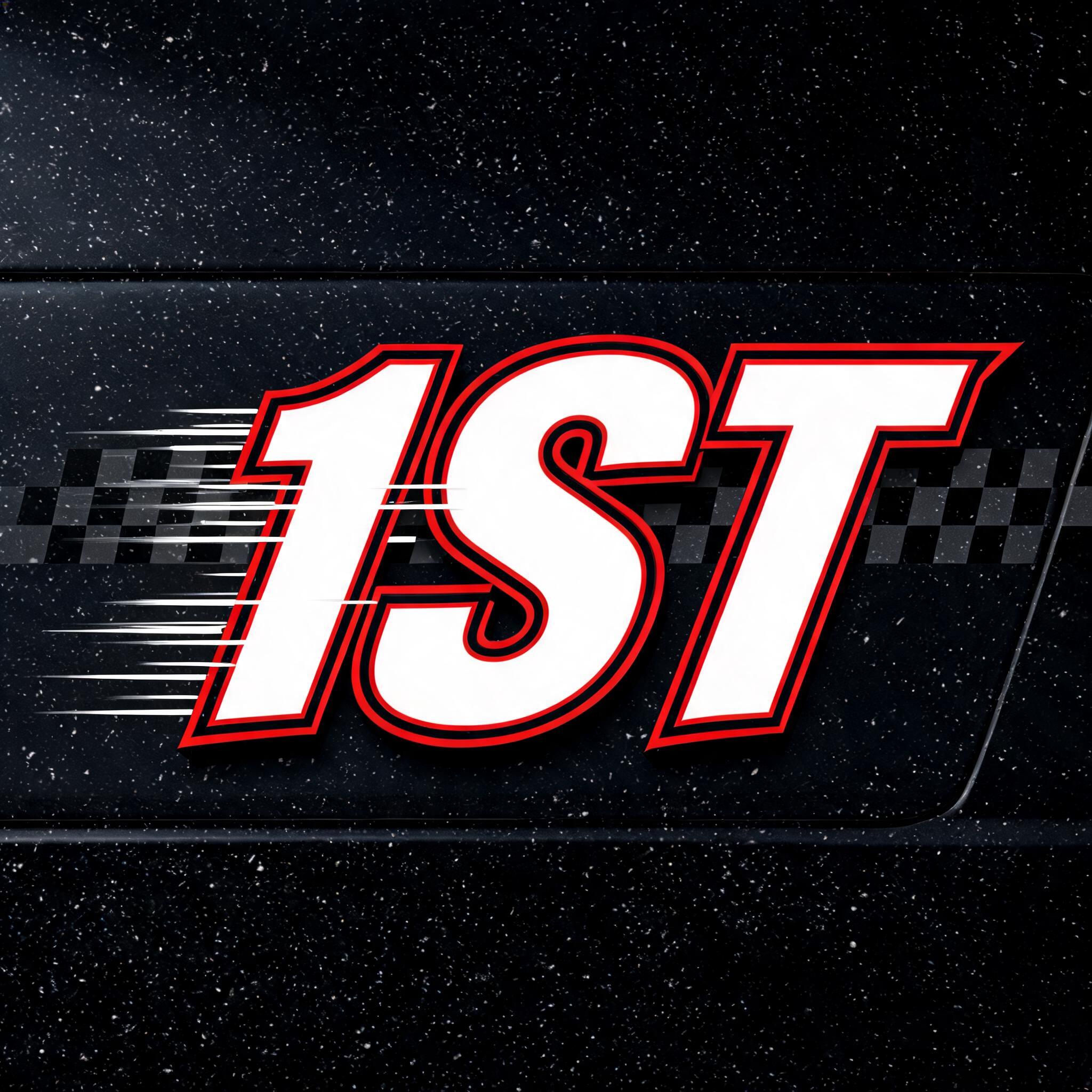 "1ST" — Racing | AI Text Effect Generator