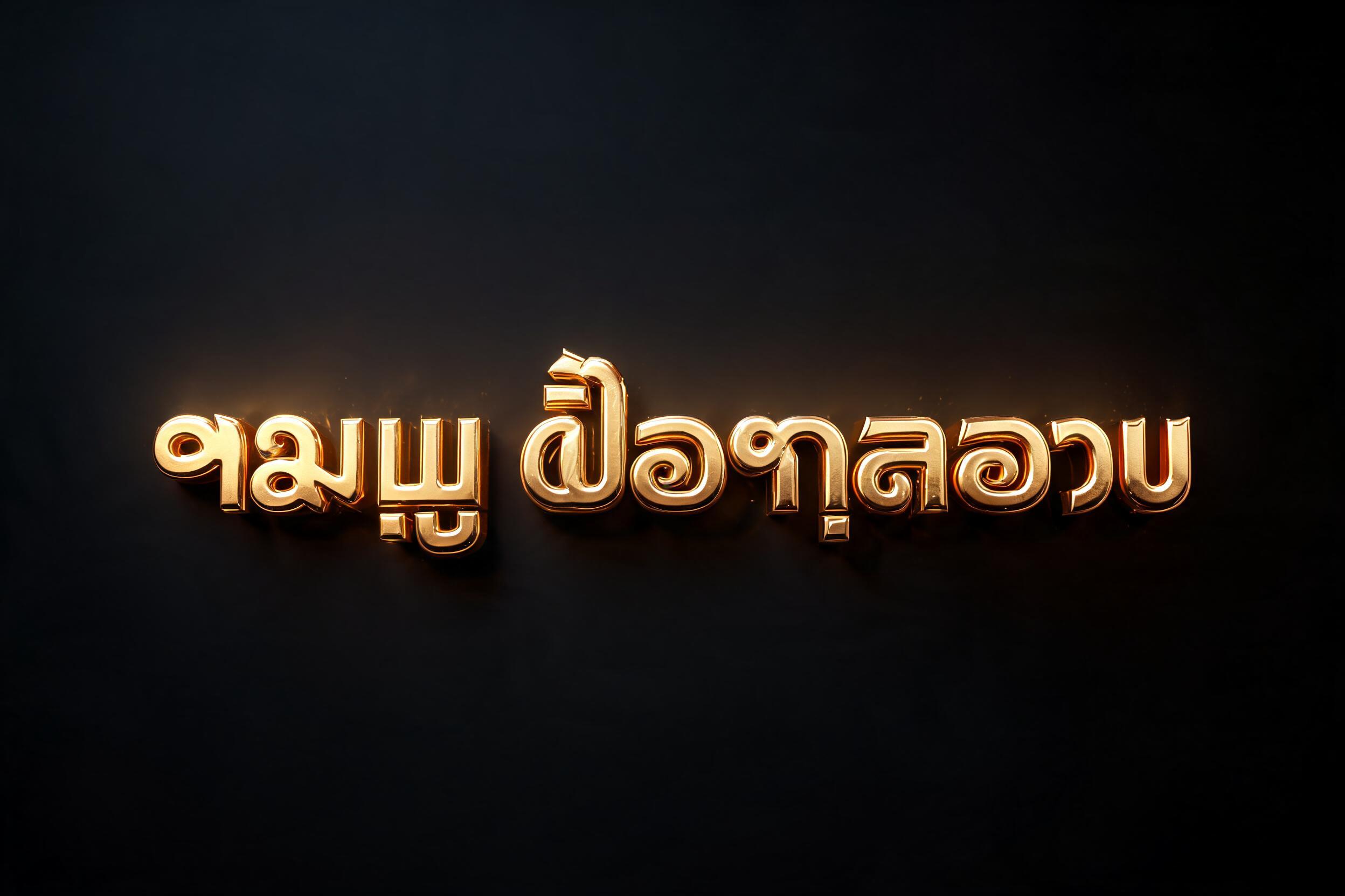 "ನಮ್ಮ ಬೆಂಗಳೂರು" — 3d Bold Gold | AI Text Effect Generator