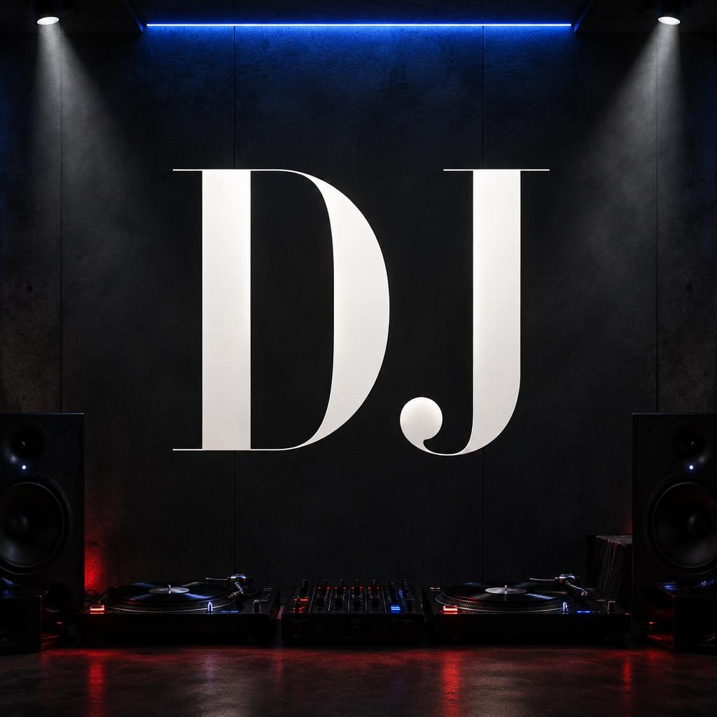 "DJ" —  | AI Text Effect Generator
