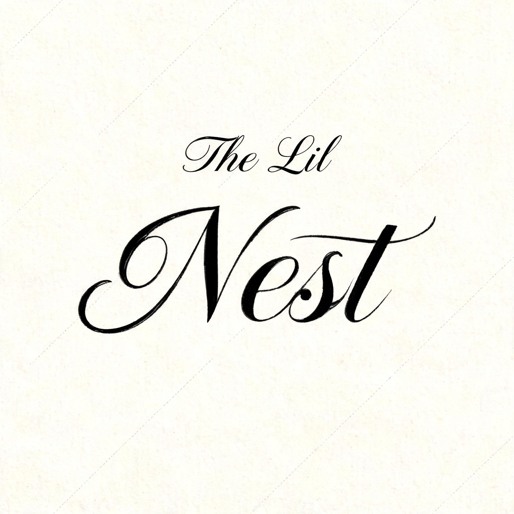 "The Lil Nest" — Cursive Calligraphy | AI Text Effect Generator