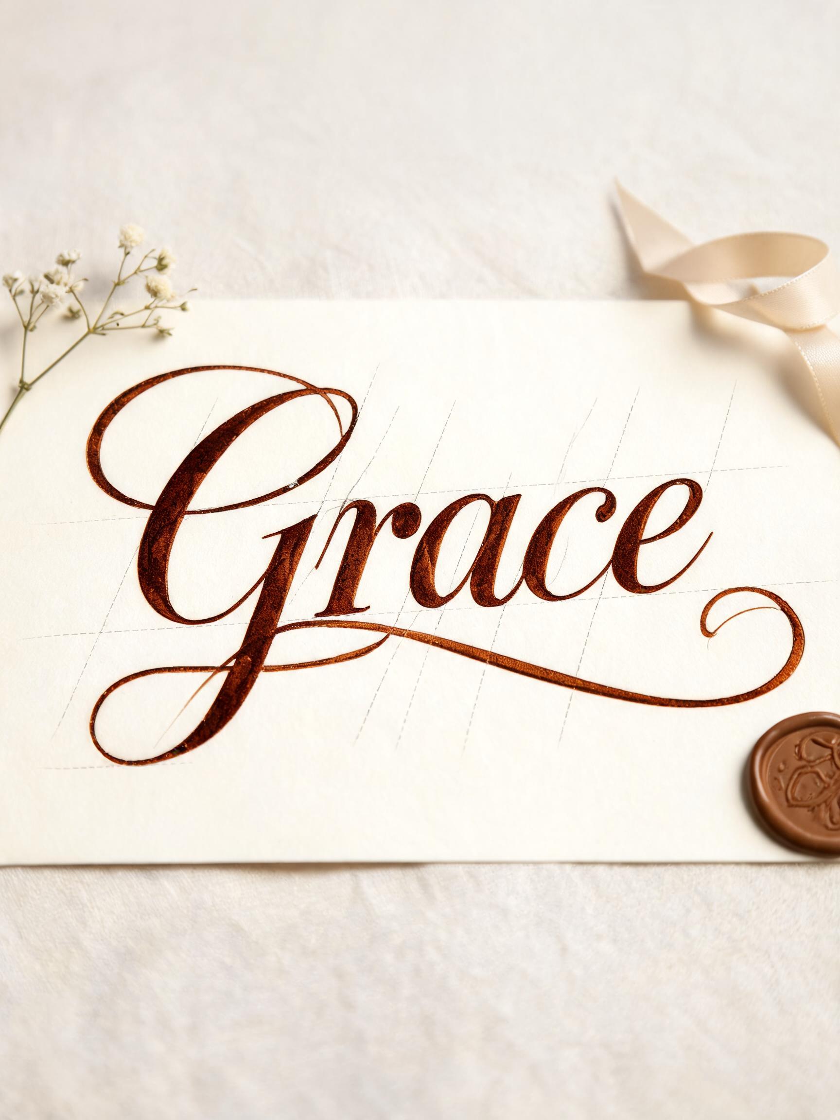 "Grace" — Cursive Calligraphy | AI Text Effect Generator