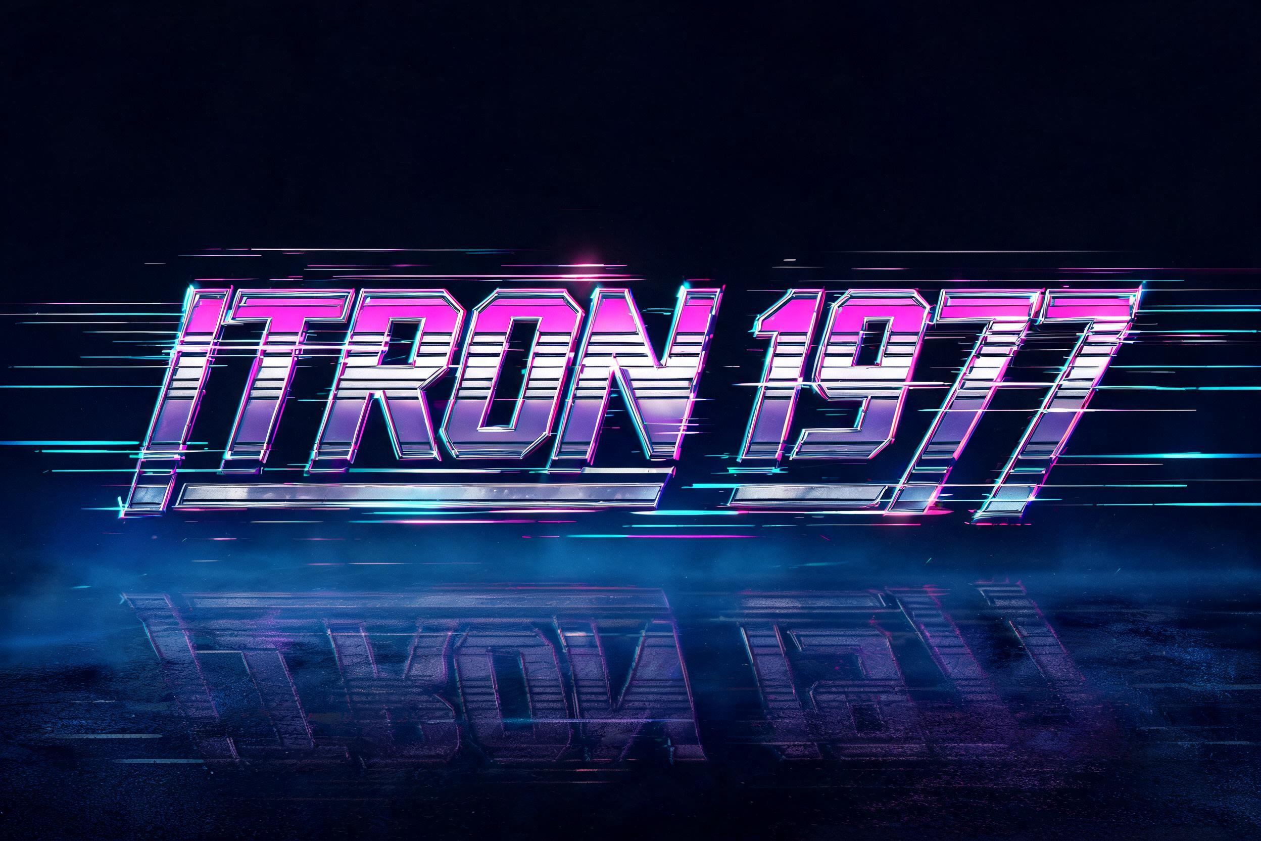 "Itron 1977" — Cyberpunk | AI Text Effect Generator