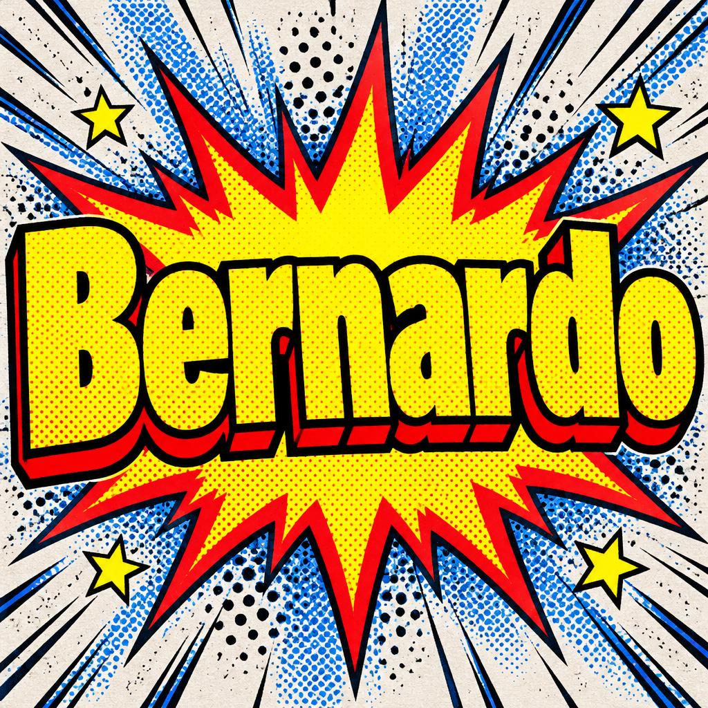"Bernardo" — Comic Book text effect