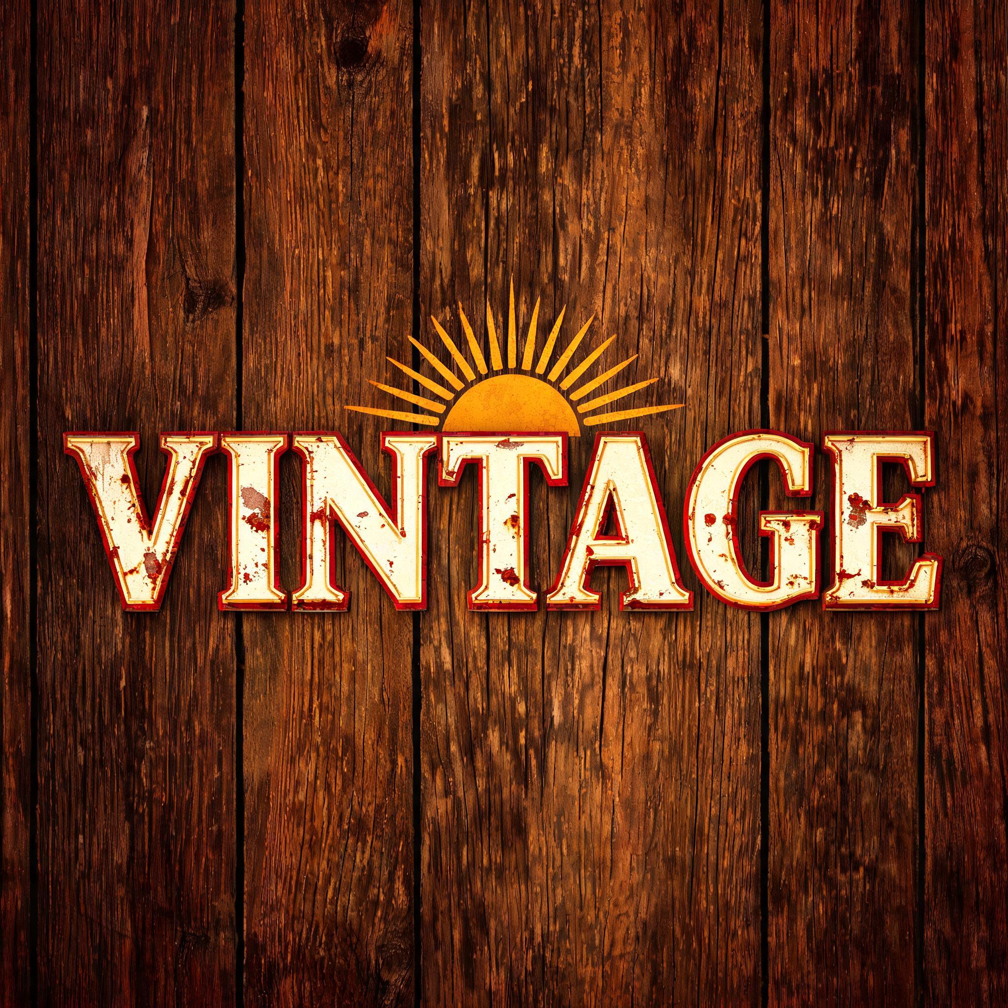 "VINTAGE" — Vintage | AI Text Effect Generator