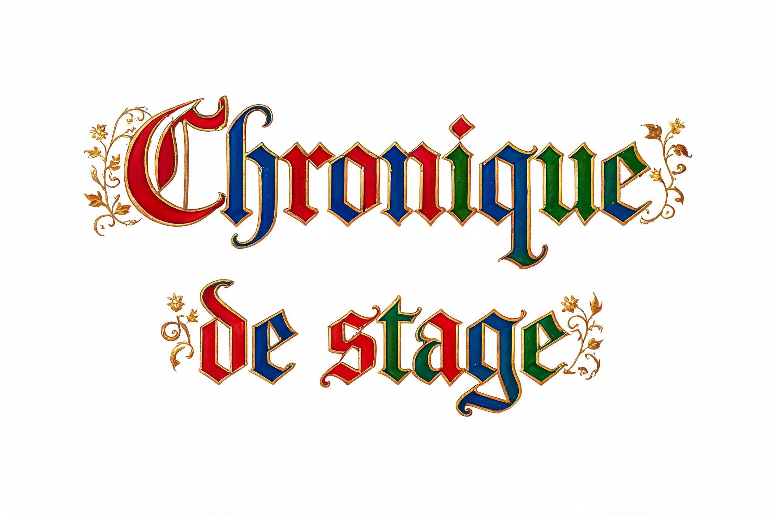 "Chronique de stage" — Medieval | AI Text Effect Generator