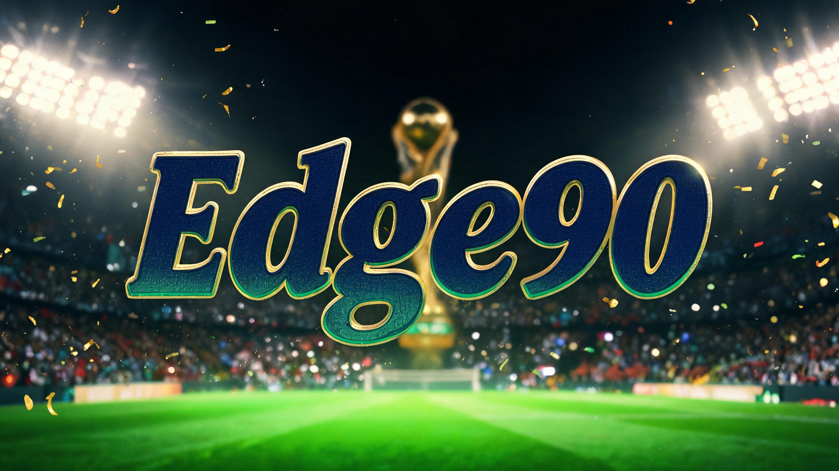 "Edge90" — Sports Football | AI Text Effect Generator