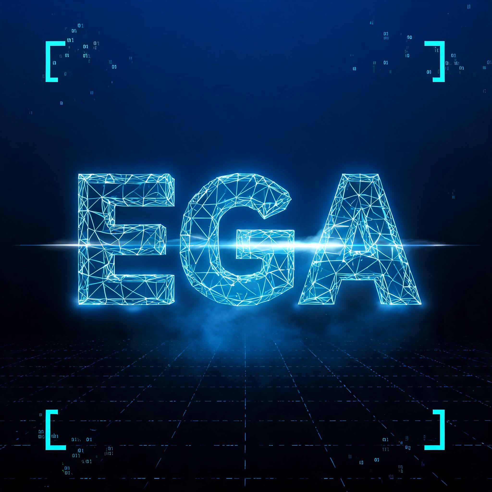 "EGA" — Futuristic | AI Text Effect Generator