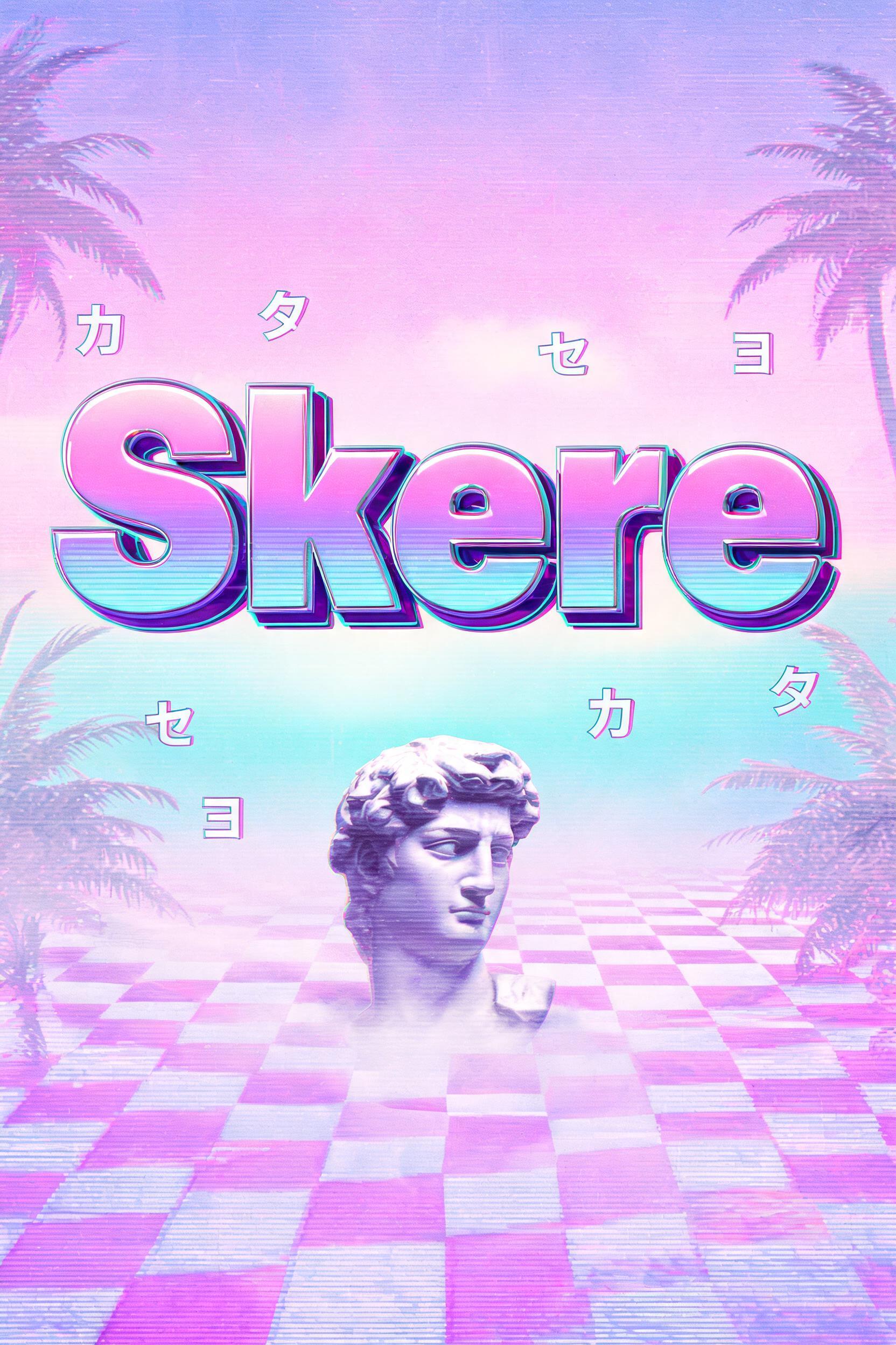 "Skere" — Vaporwave text effect