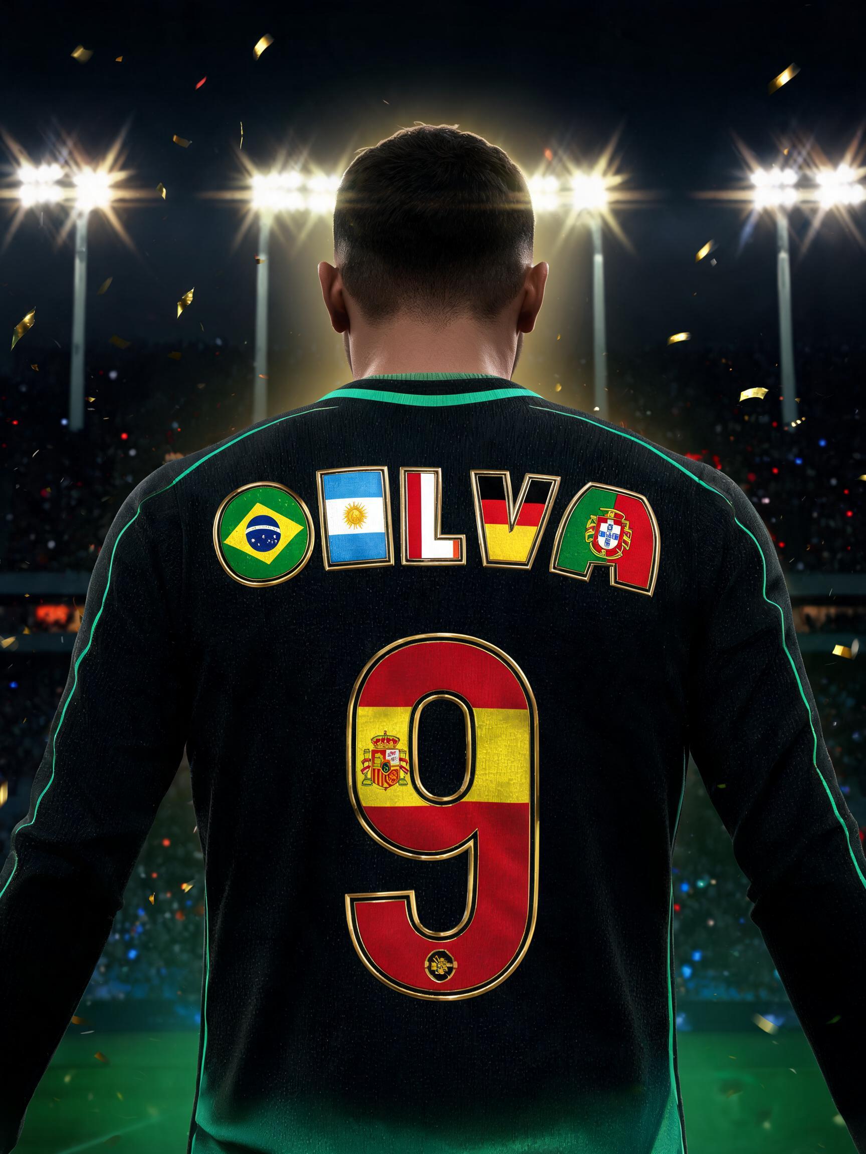 "SILVA
9" — Sports Football | AI Text Effect Generator