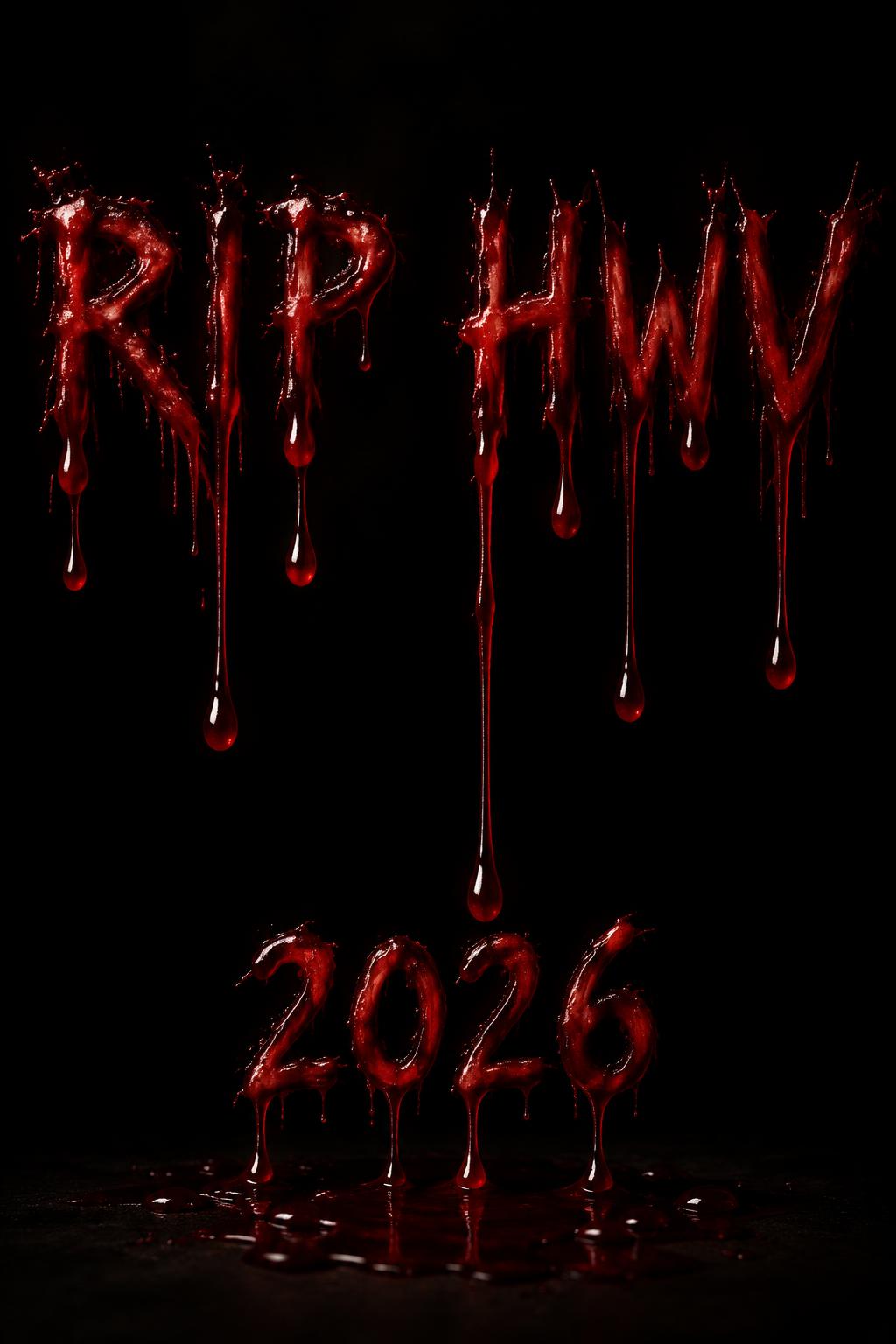 RIP HWV — Drip Font Blood Text Effect | FontVibe