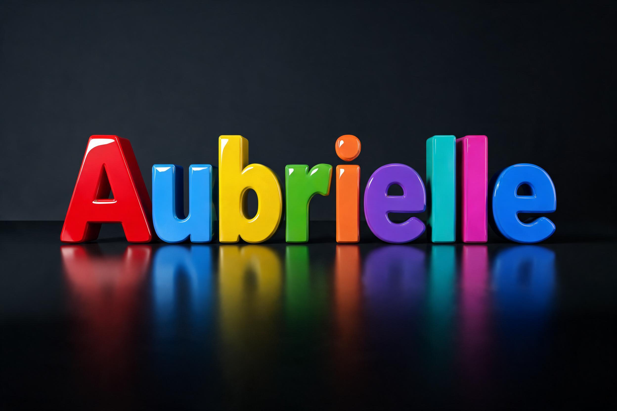 "Aubrielle" — 3d Bold | AI Text Effect Generator