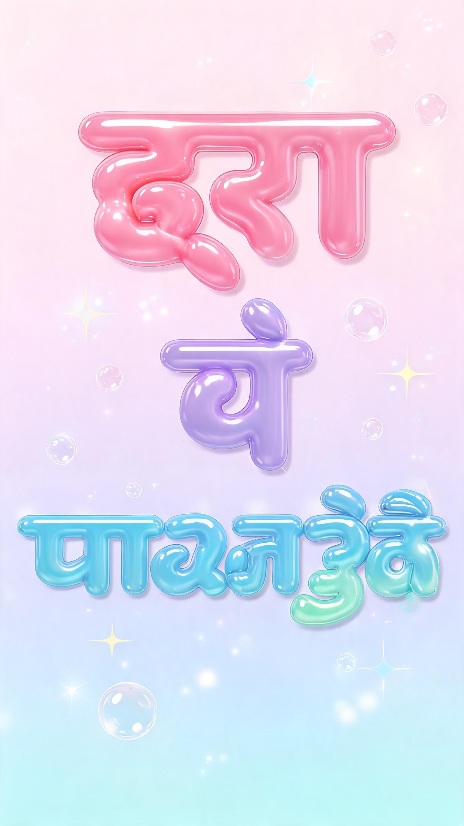 "इरा 
चे 
पाऊलउंडे" — Bubble | AI Text Effect Generator