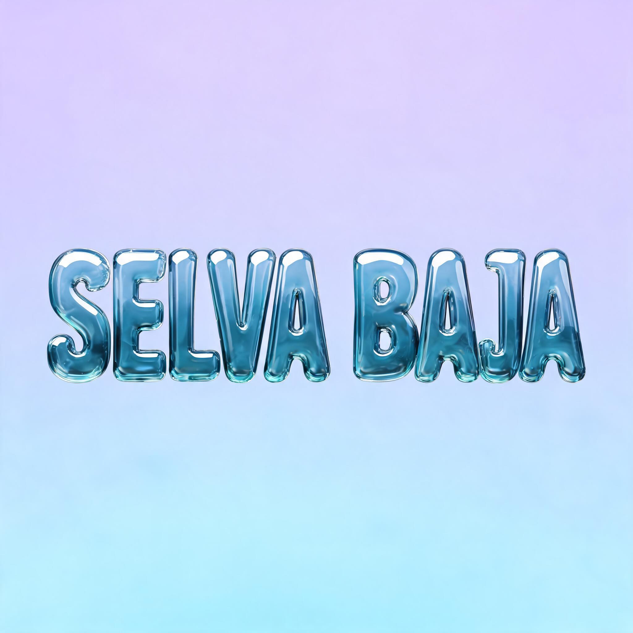 "SELVA BAJA" — Glass Liquid | AI Text Effect Generator