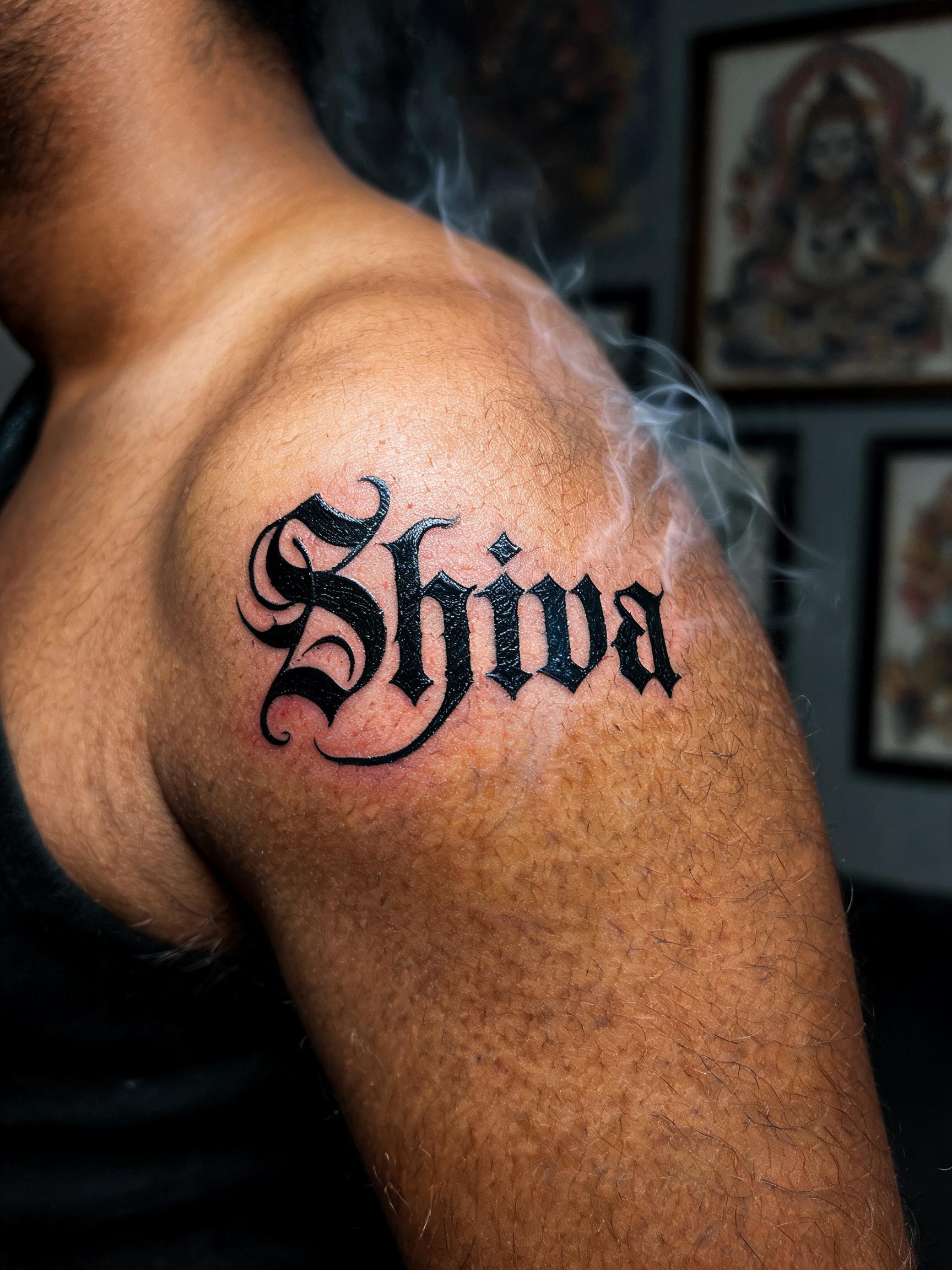 "Shiva" — Tattoo | AI Text Effect Generator