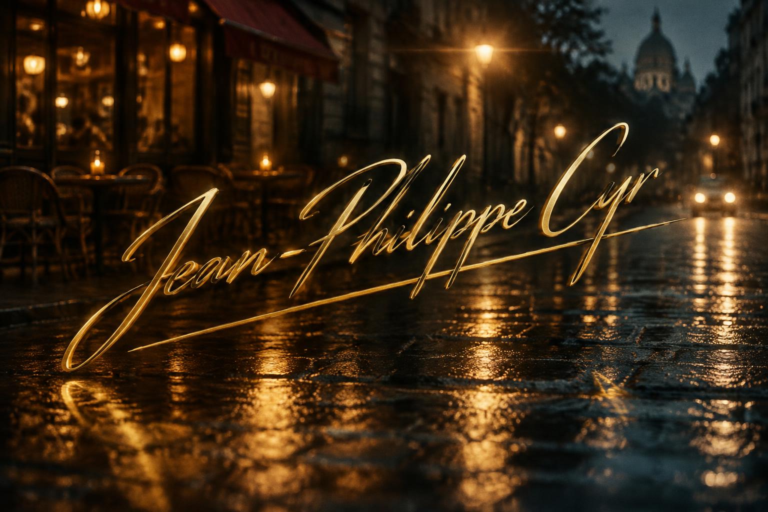 "Jean-Philippe Cyr" — Cinematic | AI Text Effect Generator
