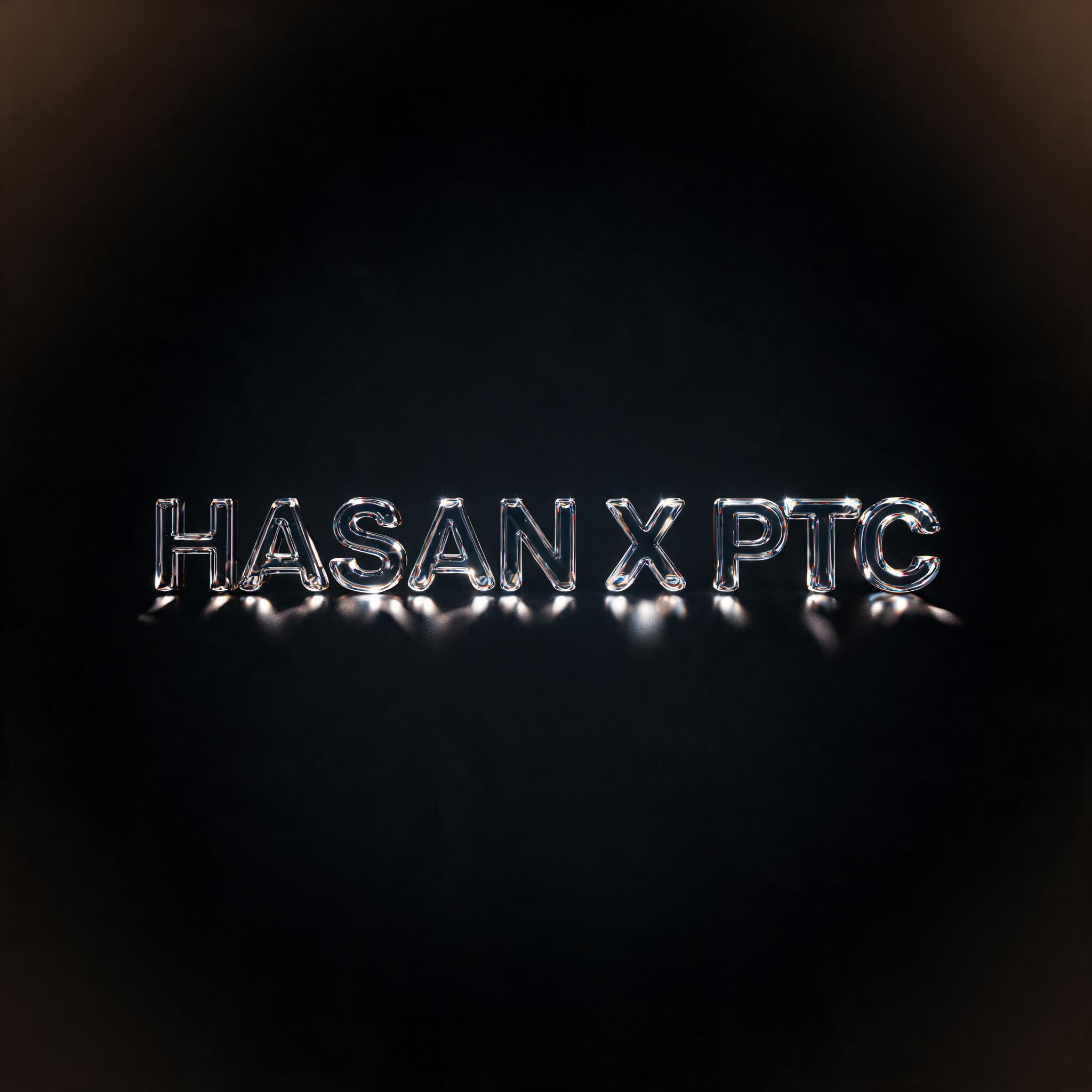 "🅷🅰🆂🅰🅽 🆇 🅿🅲🆃" — Glass | AI Text Effect Generator