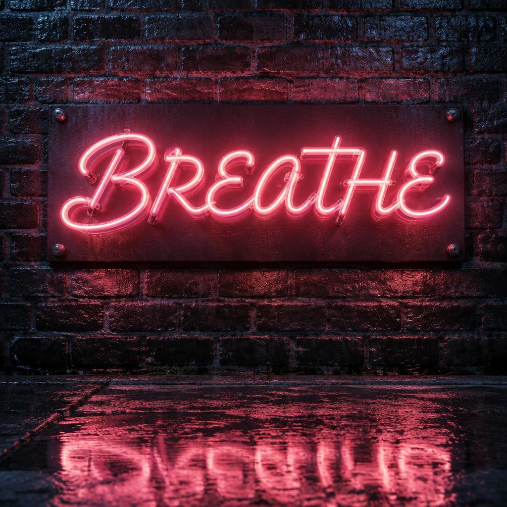 "BREATHE" — Neon Sign | AI Text Effect Generator