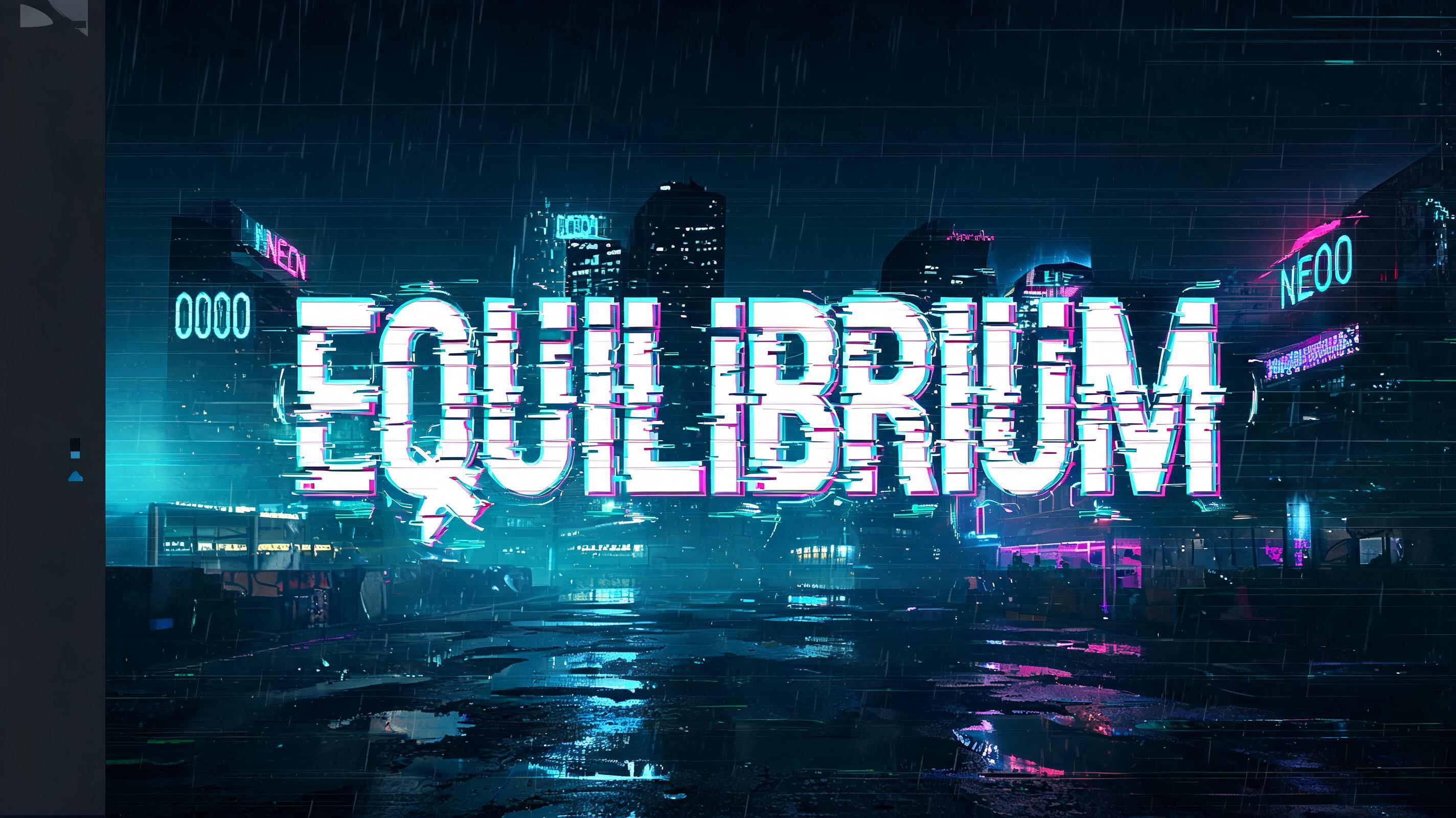 "EQUILIBRIUM" — Cyberpunk | AI Text Effect Generator