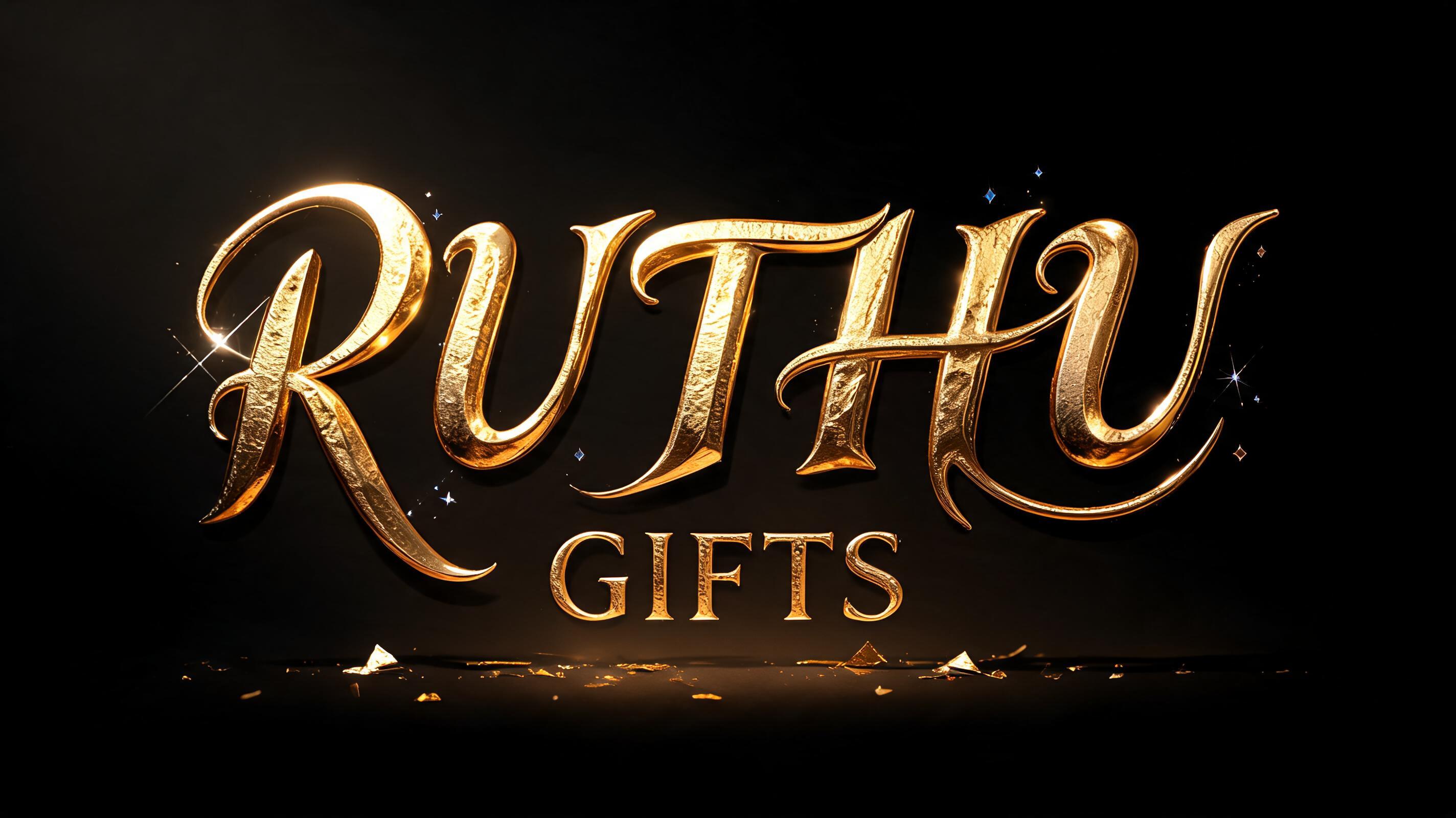 "Ruthu Gifts
" — Luxury Gold text effect