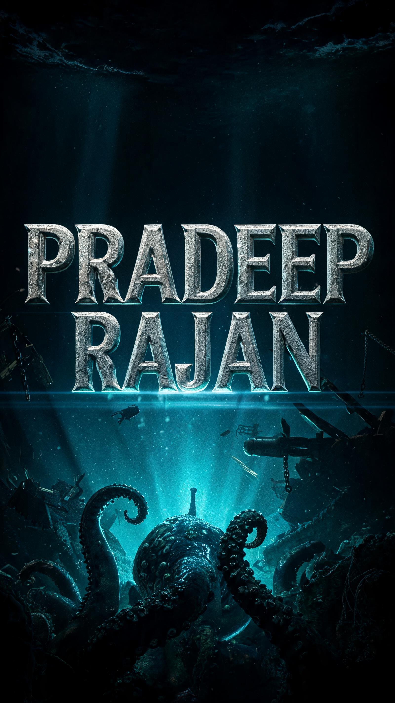 "PRADEEP RAJAN" — Cinematic | AI Text Effect Generator