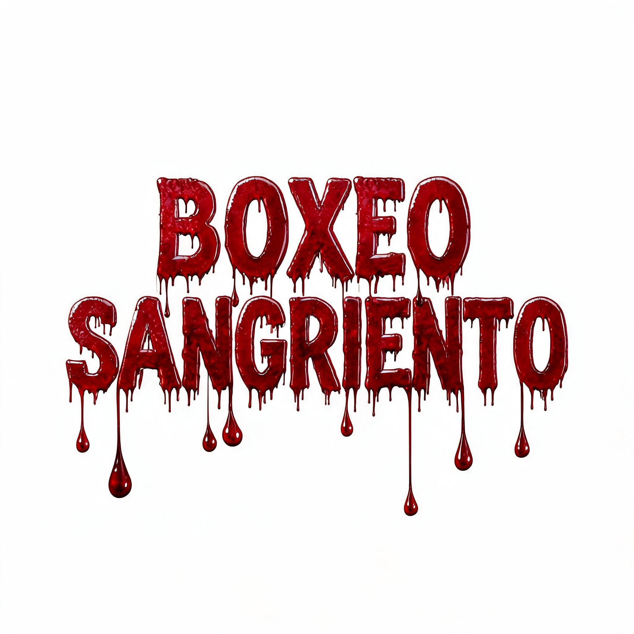 "BOXEO SANGRIENTO" — Drip Font Blood | AI Text Effect Generator