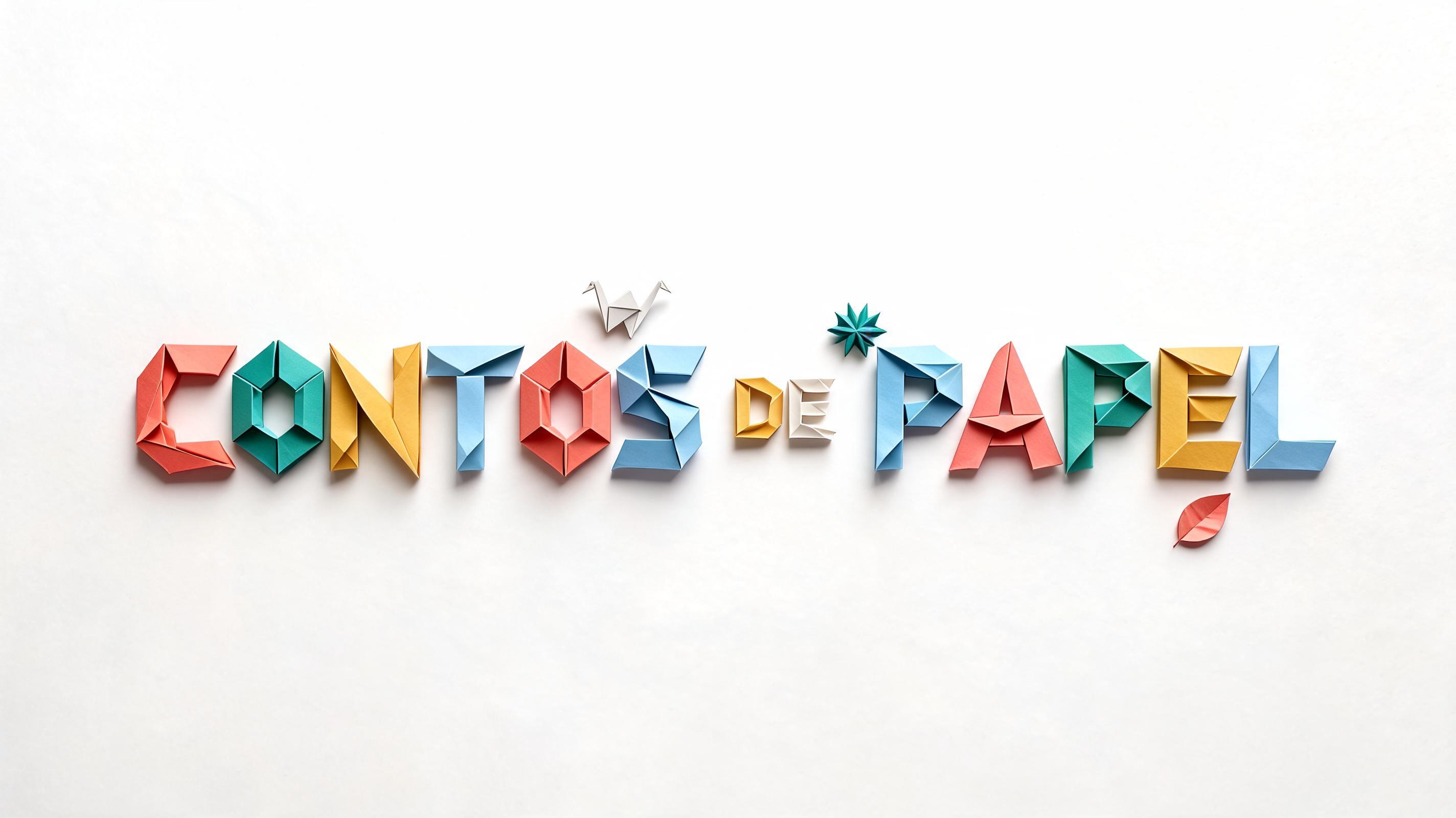 "CONTOS DE PAPEL" — Origami | AI Text Effect Generator