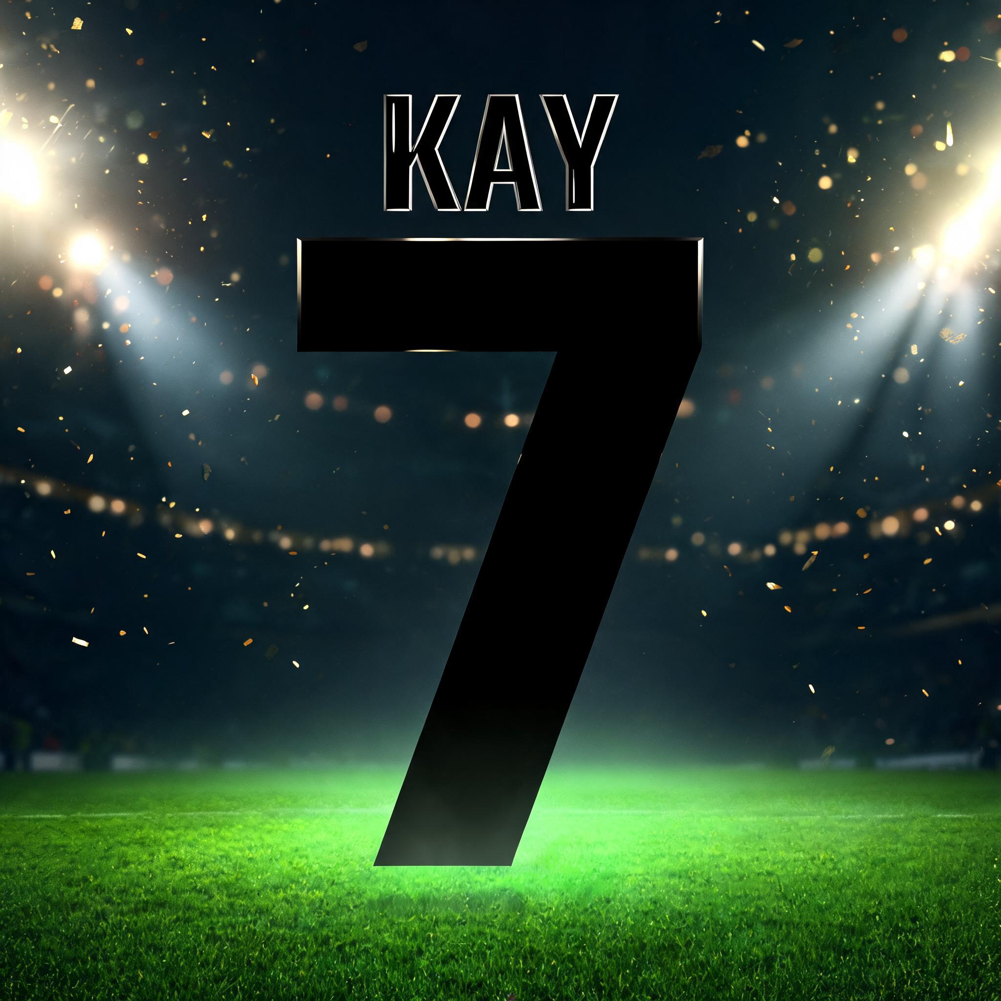 "KAY 
7" — Sports Football | AI Text Effect Generator