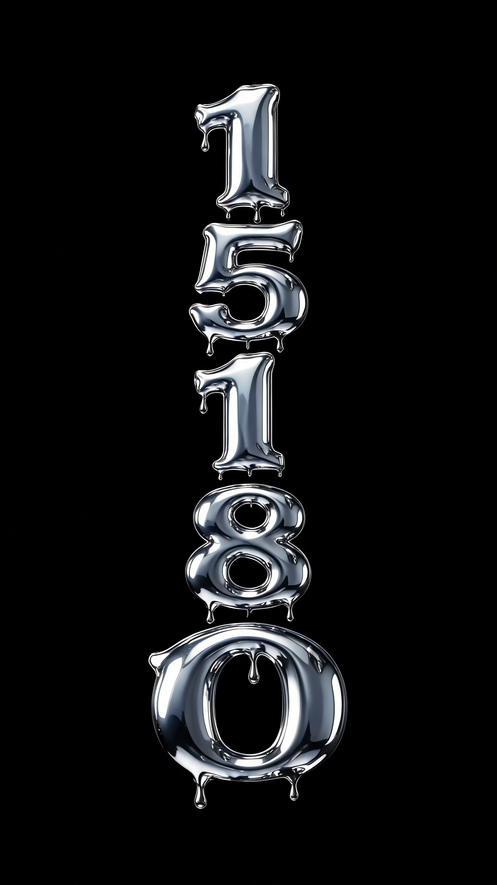 "151810" — Chrome Metal 3d | AI Text Effect Generator