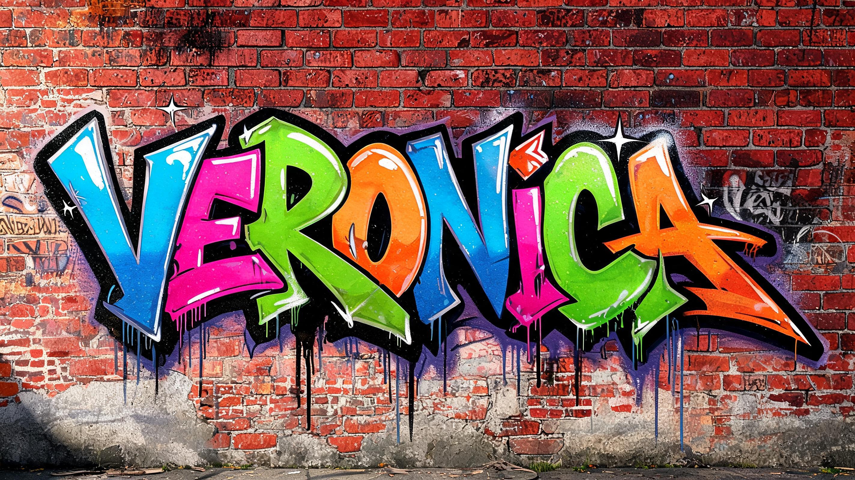"VERONICA" — Graffiti | AI Text Effect Generator