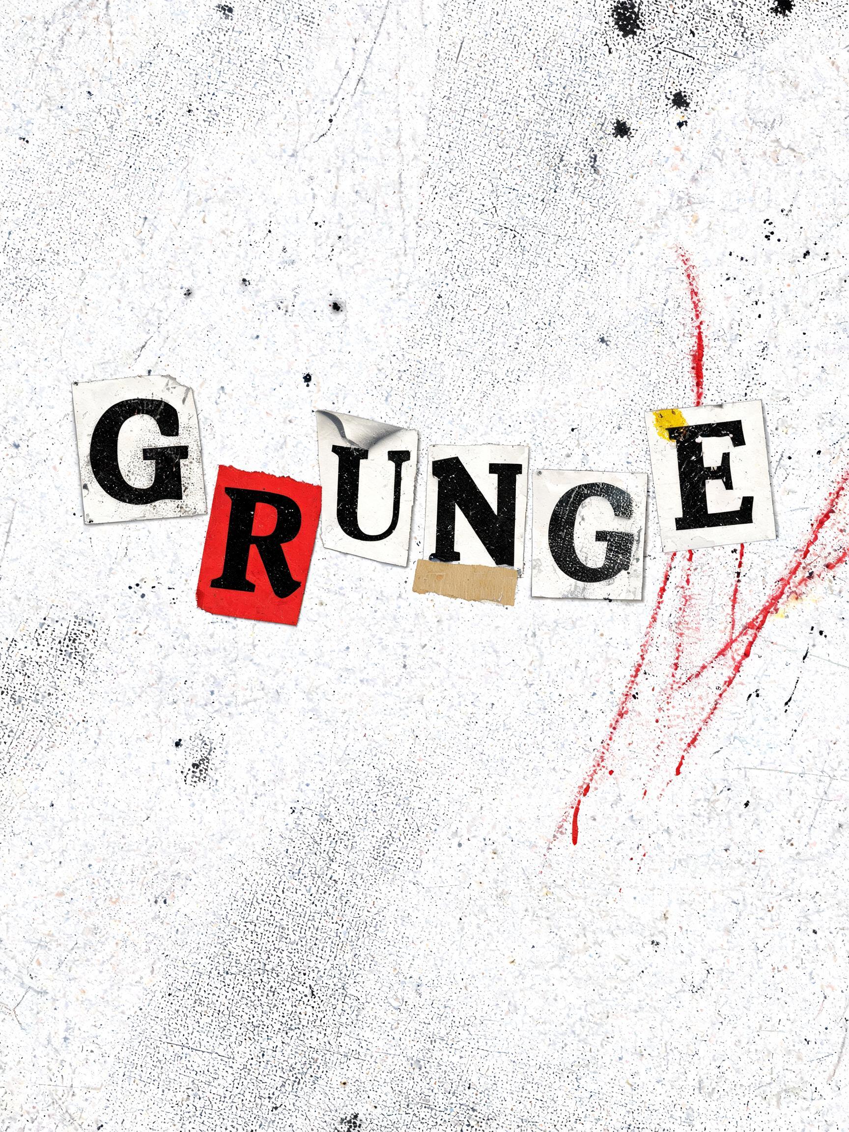 "GRUNGE" — Grunge text effect