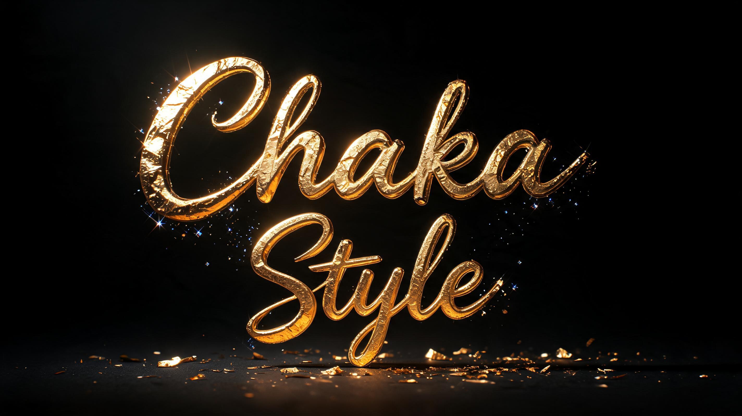"Chaka" — Luxury Gold | AI Text Effect Generator