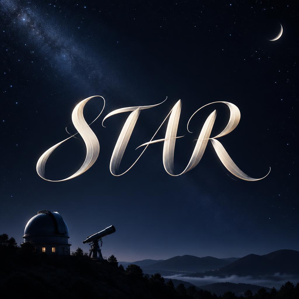 "STAR" —  | AI Text Effect Generator
