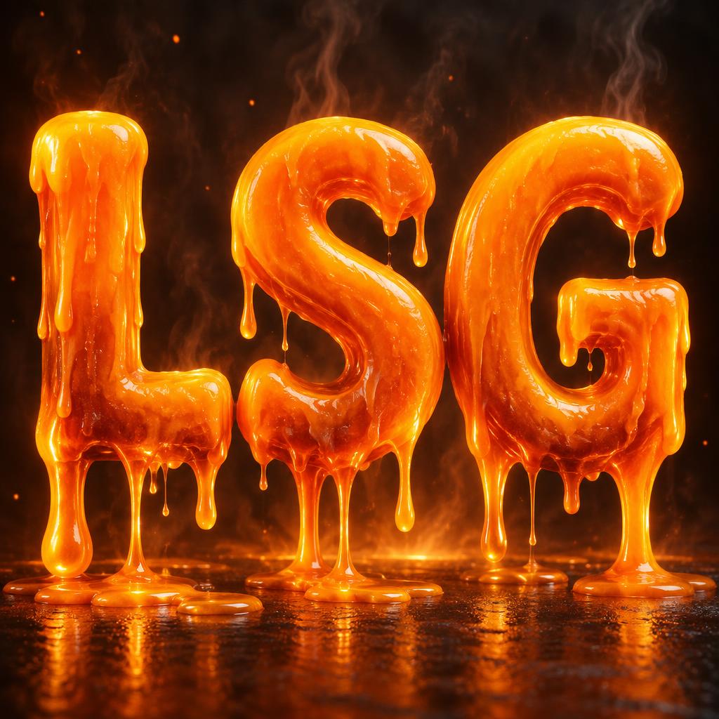 "LSG" — Drip Font Melting | AI Text Effect Generator