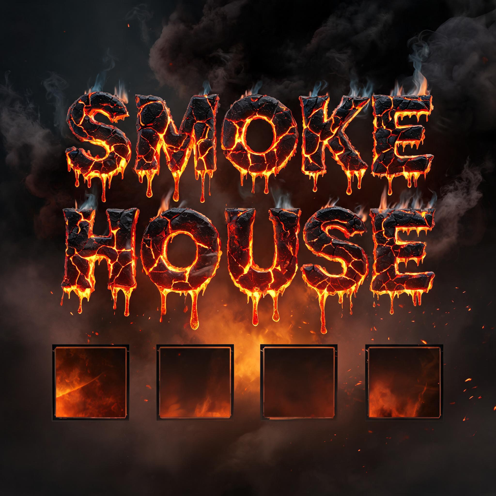 "SMOKE HOUSE" — Fire Smoke | AI Text Effect Generator
