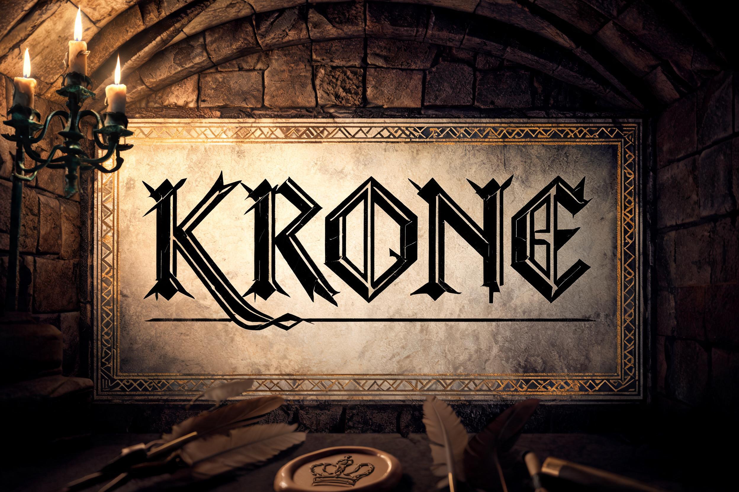 "Krone" —  | AI Text Effect Generator