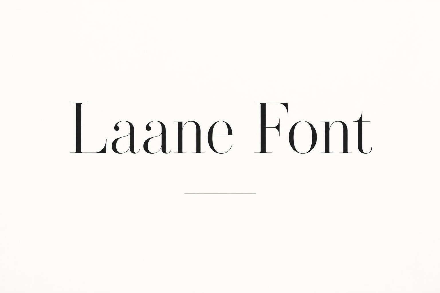 "Laane Font" — Minimal text effect