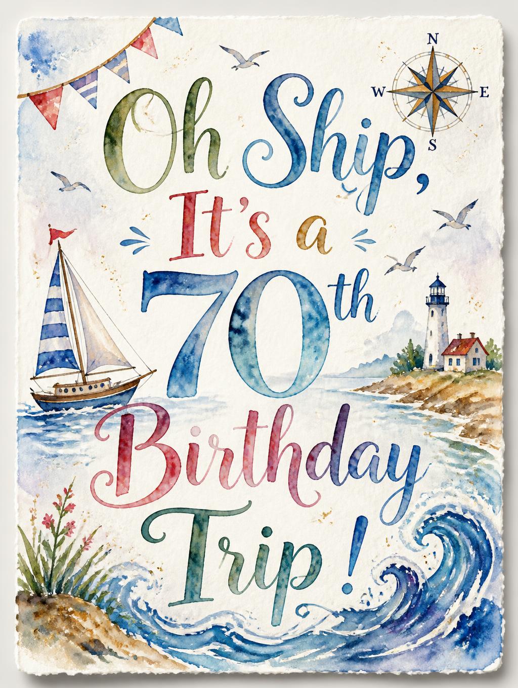 Oh Ship, It's a 70th Birthday Trip !