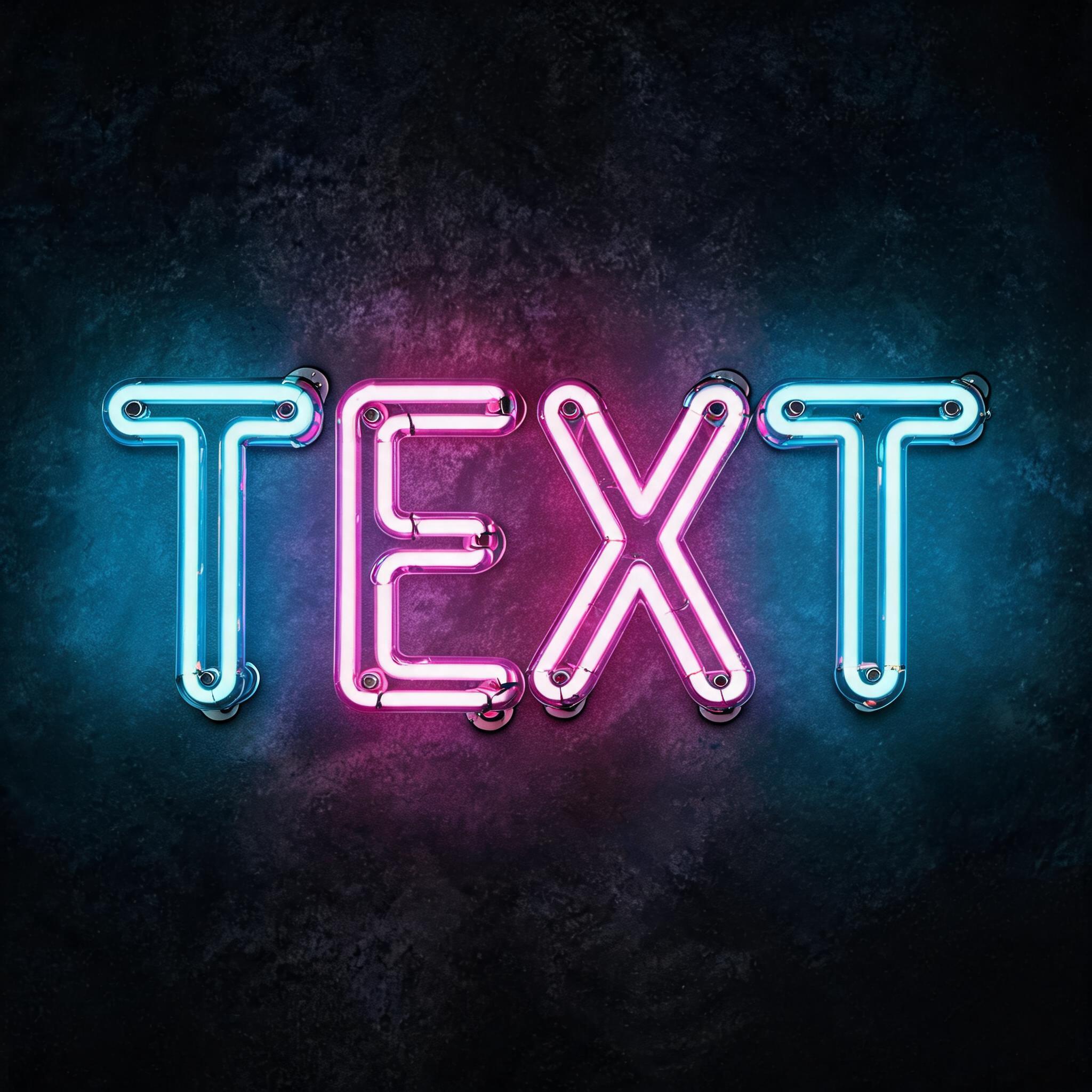 "" — Neon Glow | AI Text Effect Generator