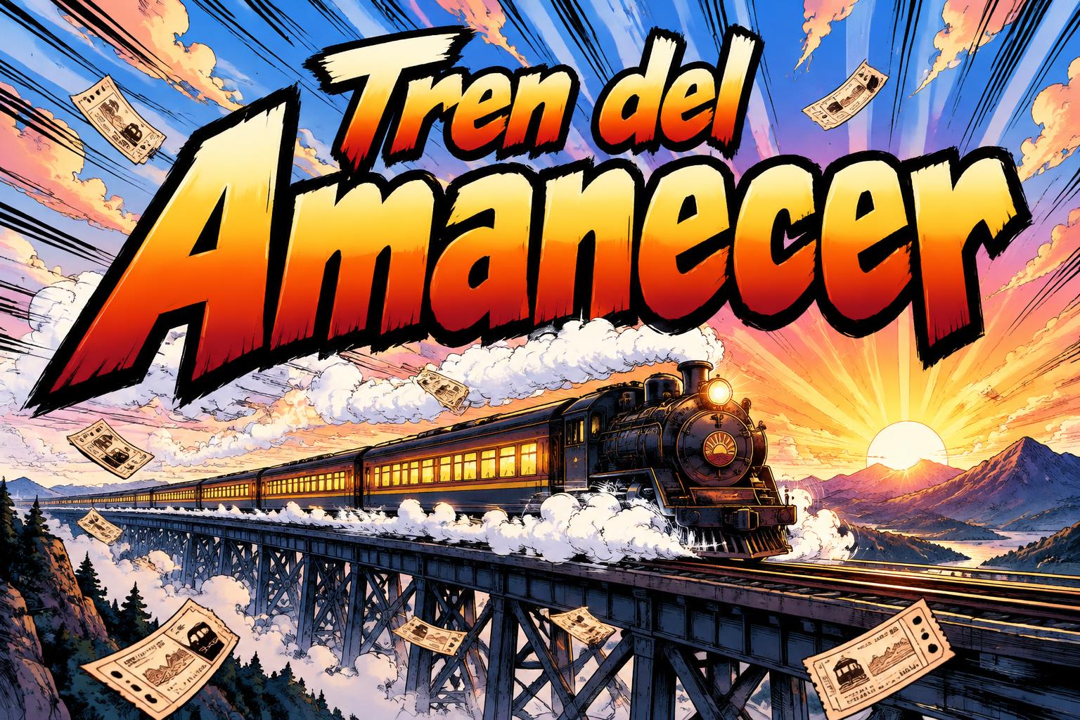 "Tren del Amanecer" — Anime | AI Text Effect Generator