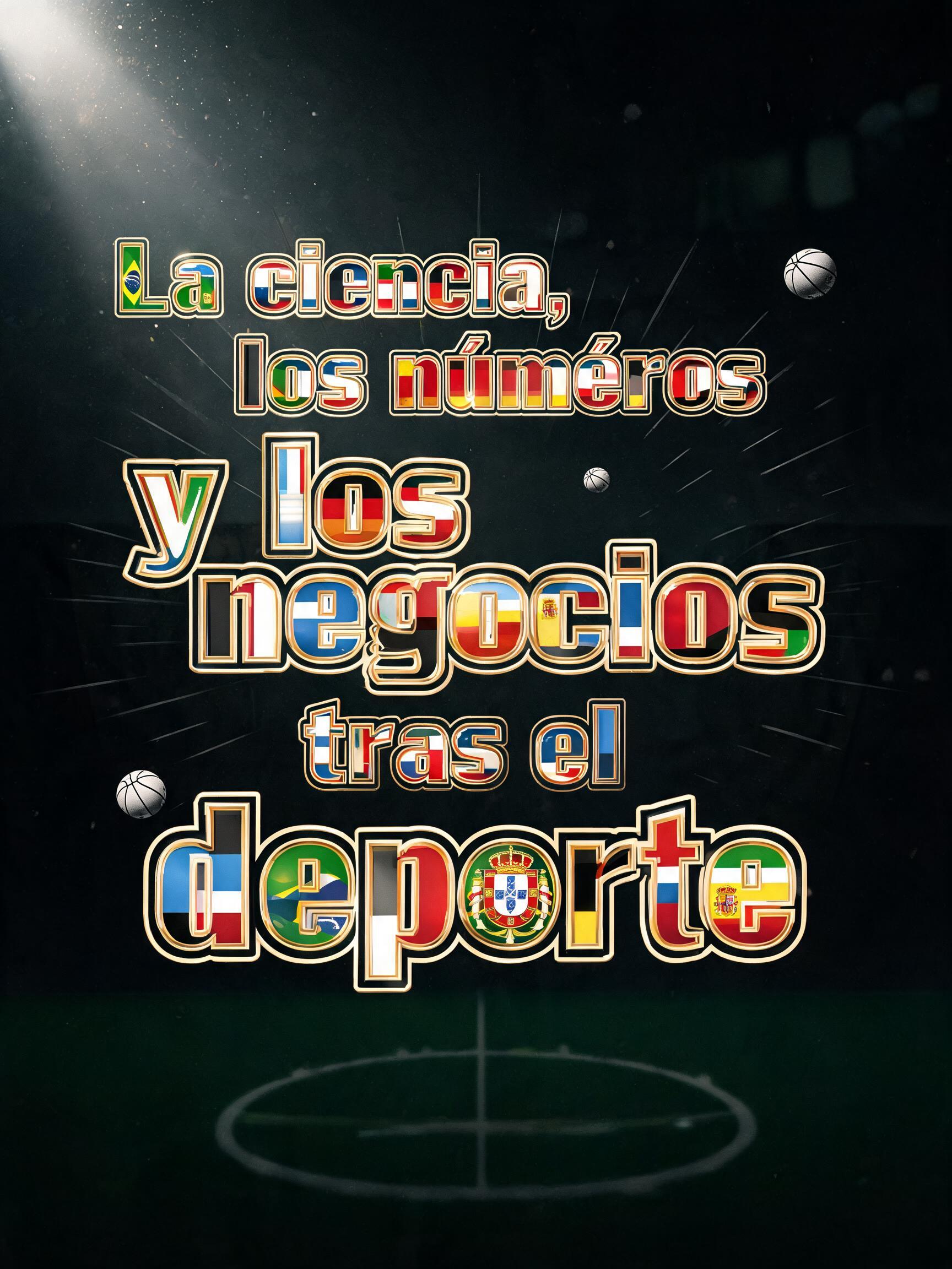 "La ciencia, los números y los negocios tras el deporte" — Sports | AI Text Effect Generator