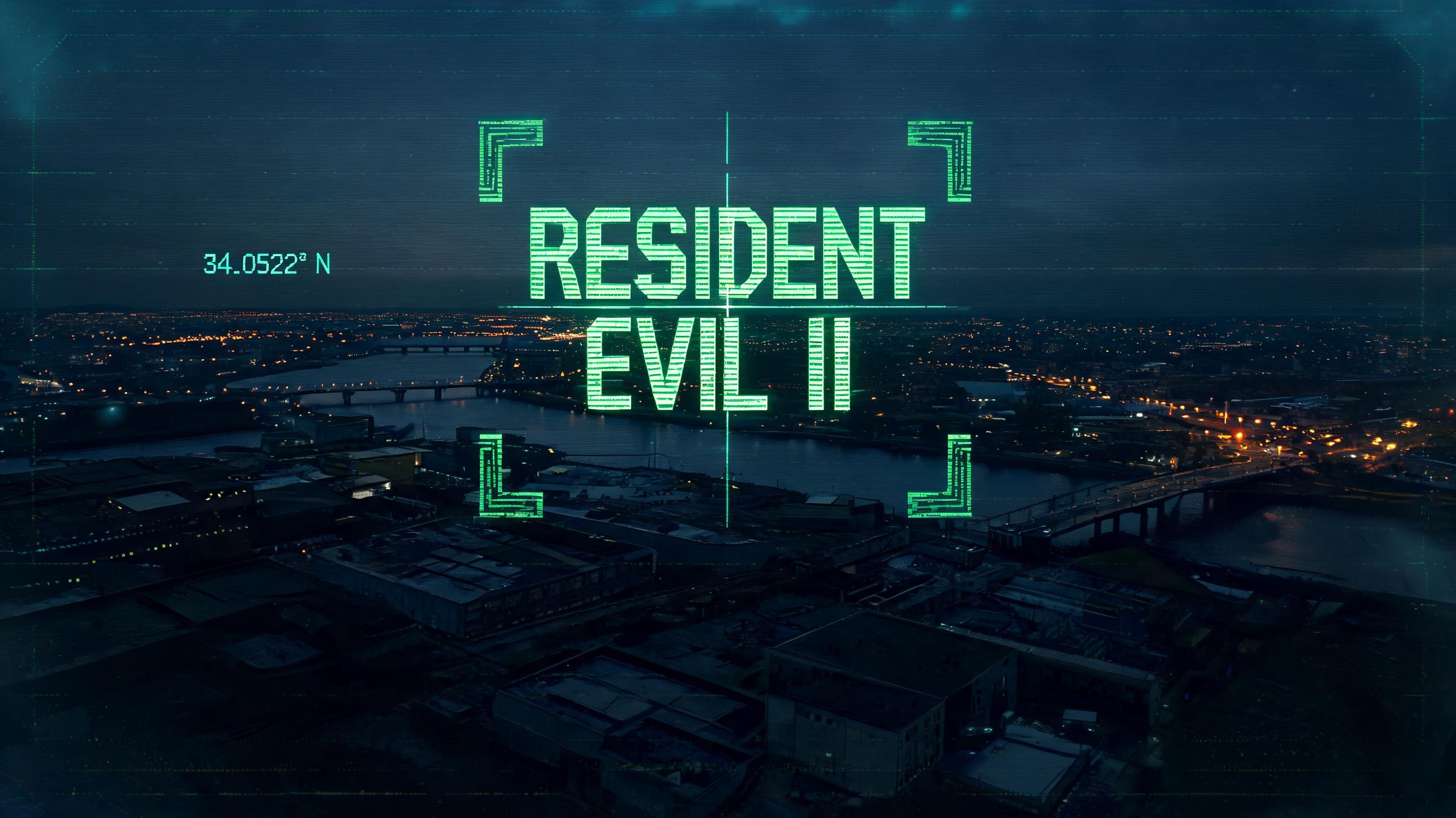 "RESIDENT 
EVIL II" — Cyberpunk Tech Hud text effect