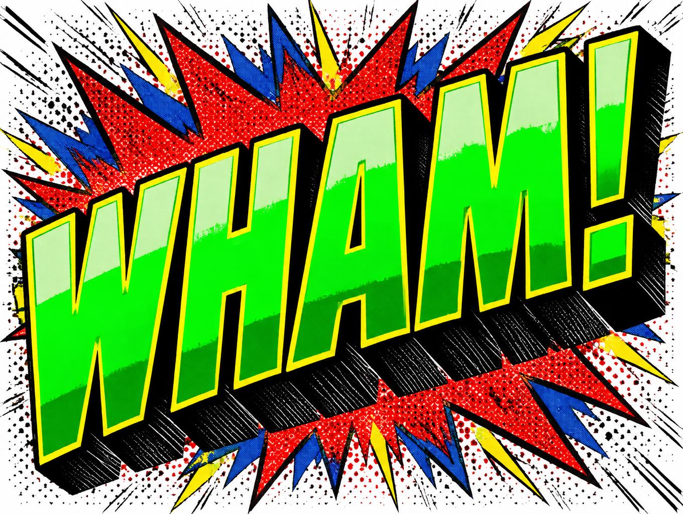 "WHAM!" — Comic Book | AI Text Effect Generator
