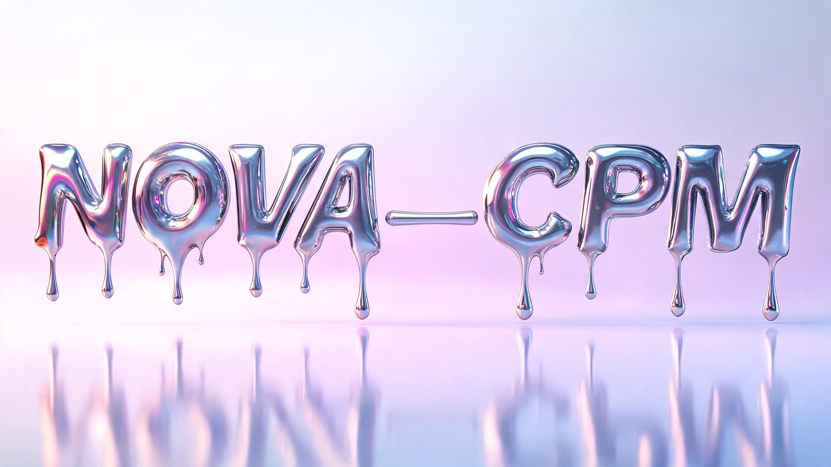 "NOVA_CPM" — Y2k Liquid | AI Text Effect Generator