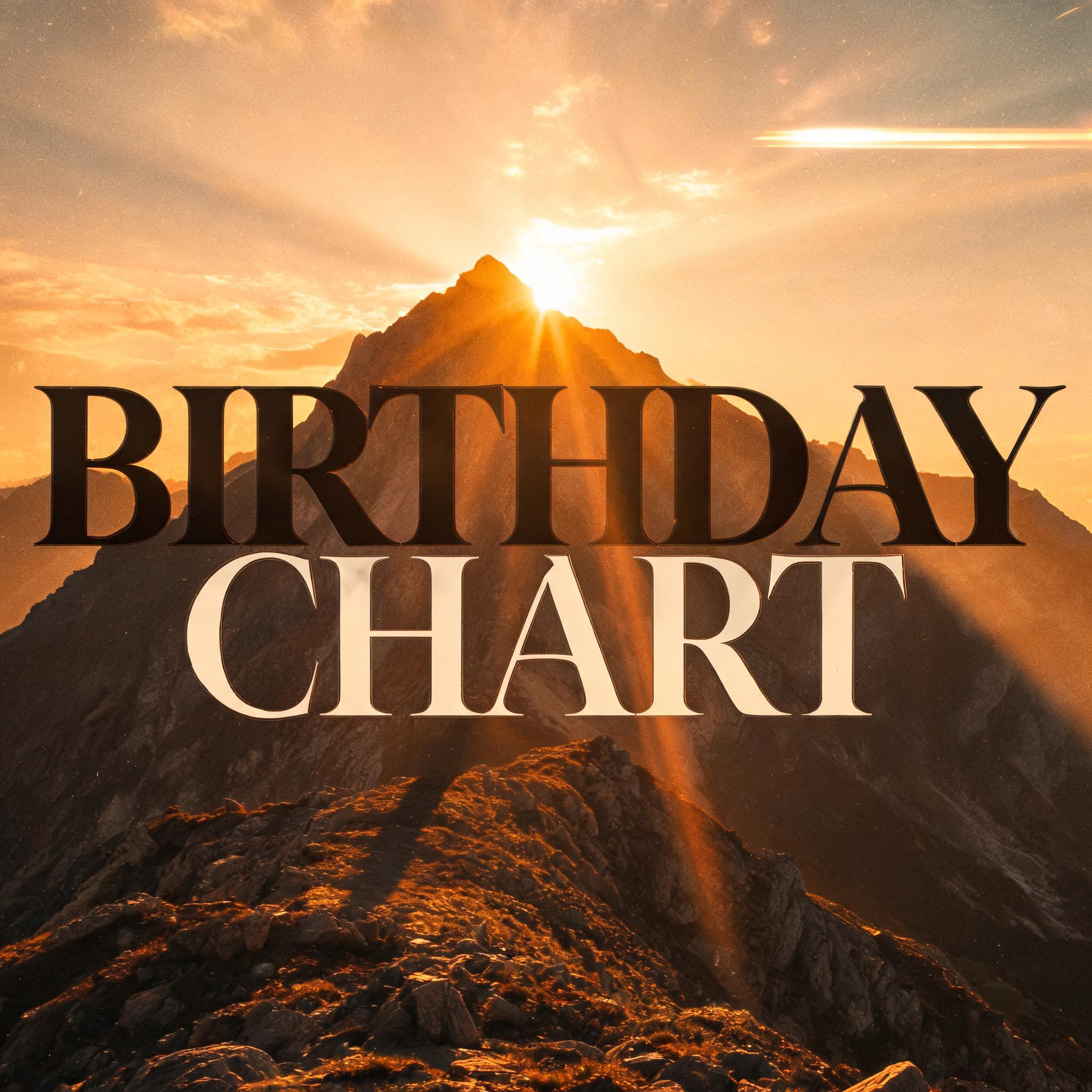 "BIRTHDAY CHART" — Cyberpunk Chrome | AI Text Effect Generator