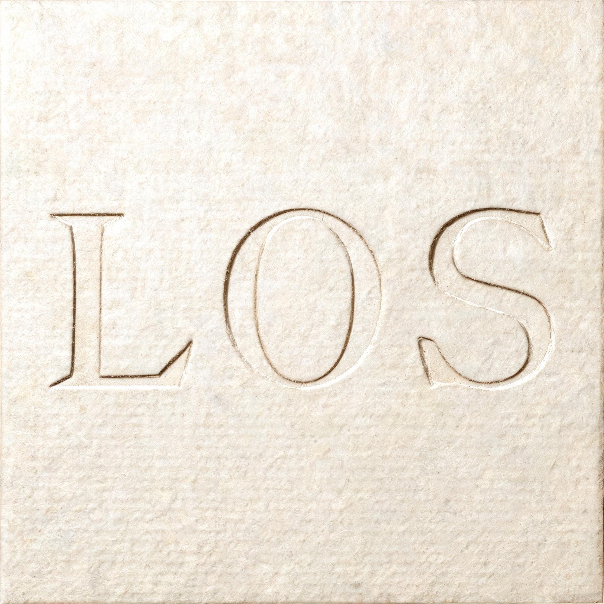 "LOS" — Emboss | AI Text Effect Generator