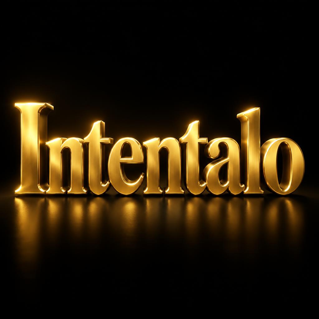 "Intentalo" — 3d Bold Gold | AI Text Effect Generator