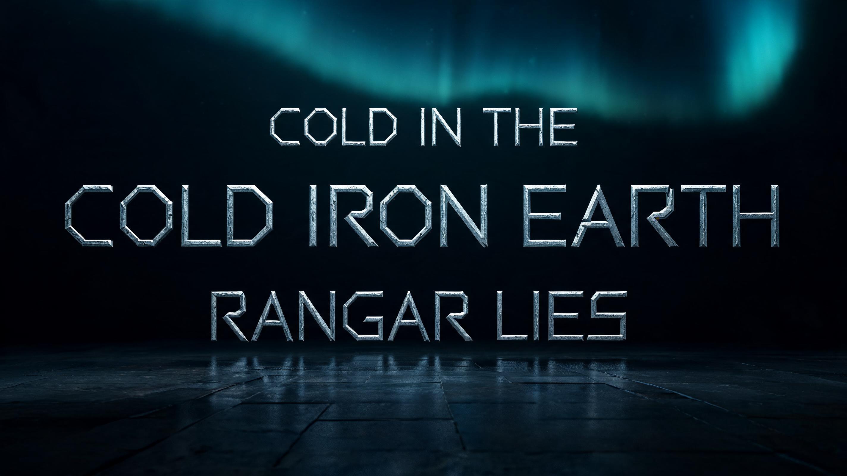 "Cold in the cold iron earth Rangar lies" — Viking Runic | AI Text Effect Generator