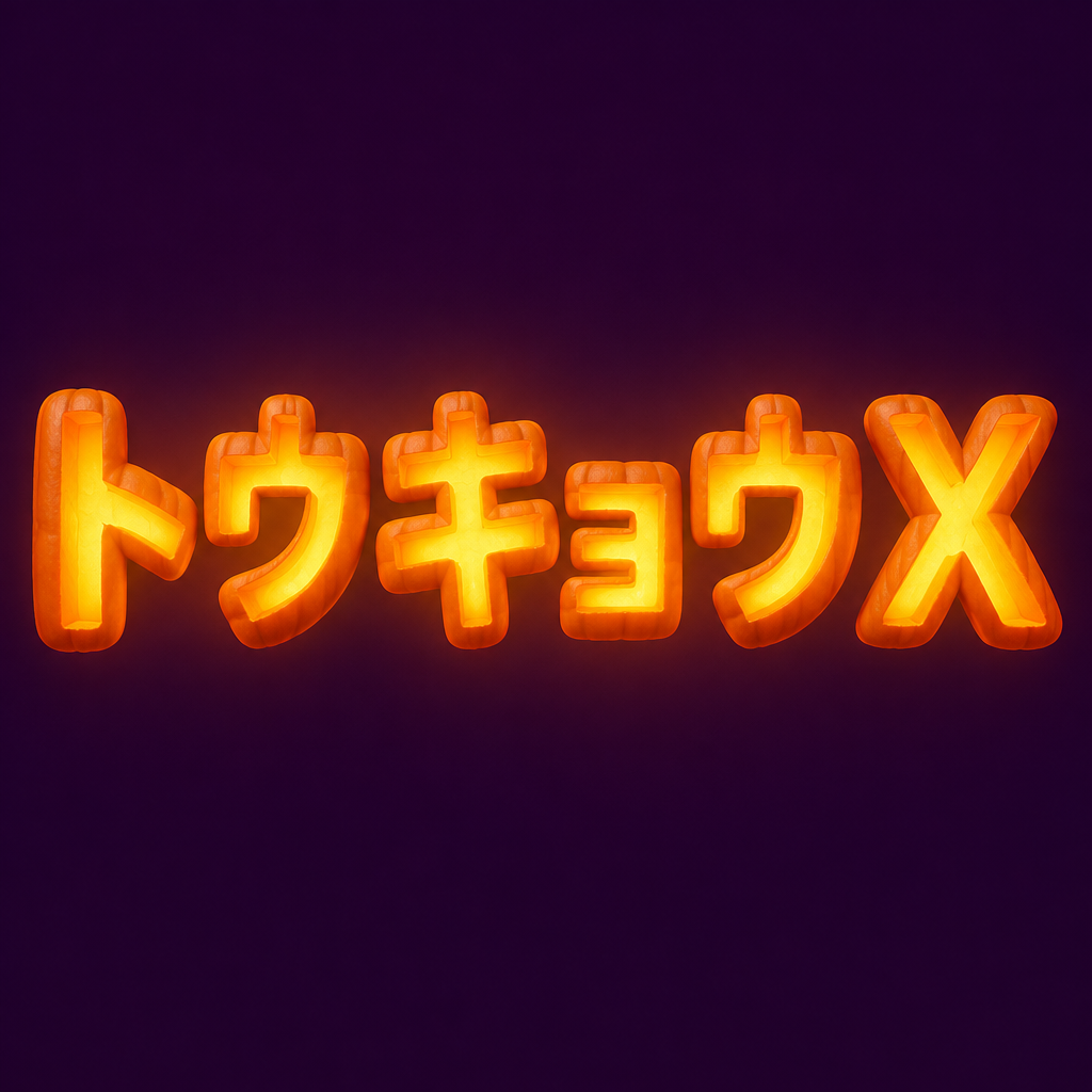 "トウキョウX" — Halloween text effect