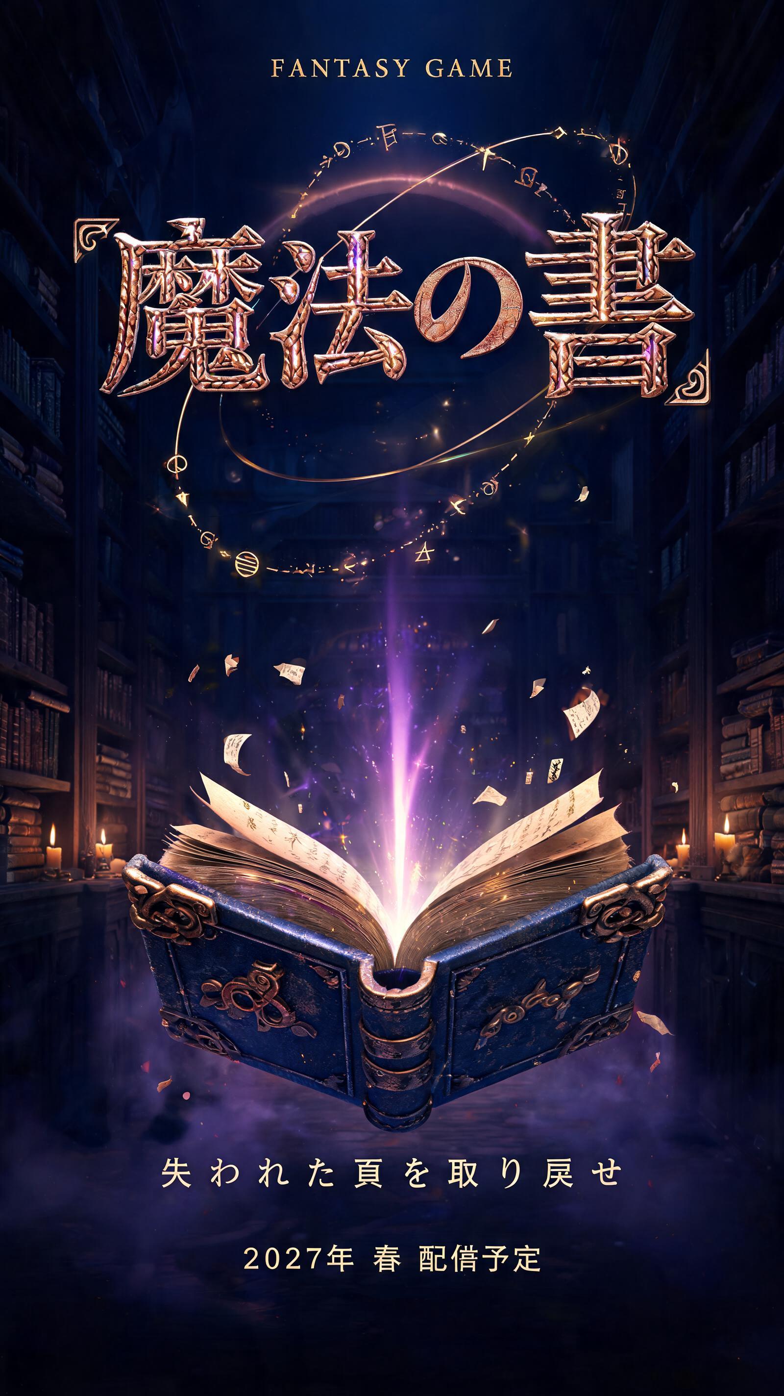魔法の書
失われた頁を取り戻せ
2027年 春 配信予定
FANTASY GAME
