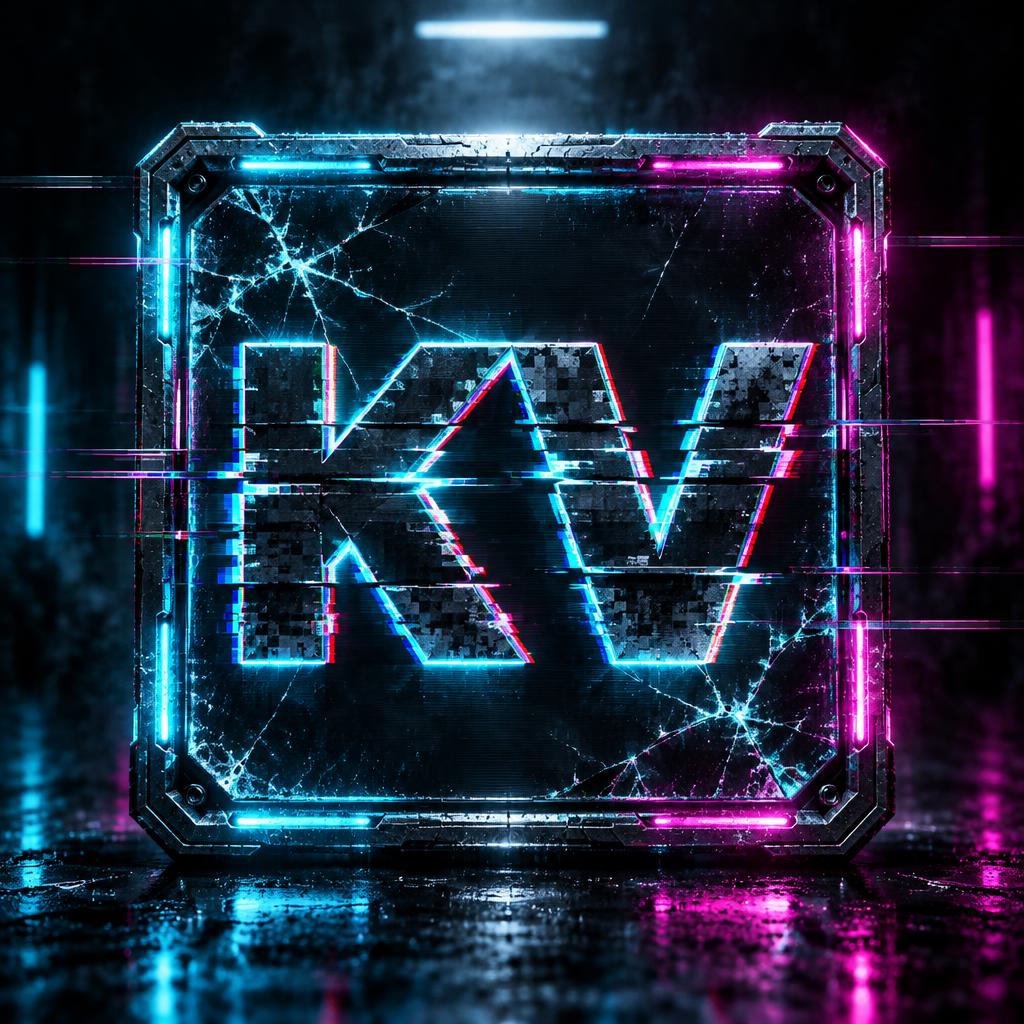 "KV" — Cyberpunk | AI Text Effect Generator